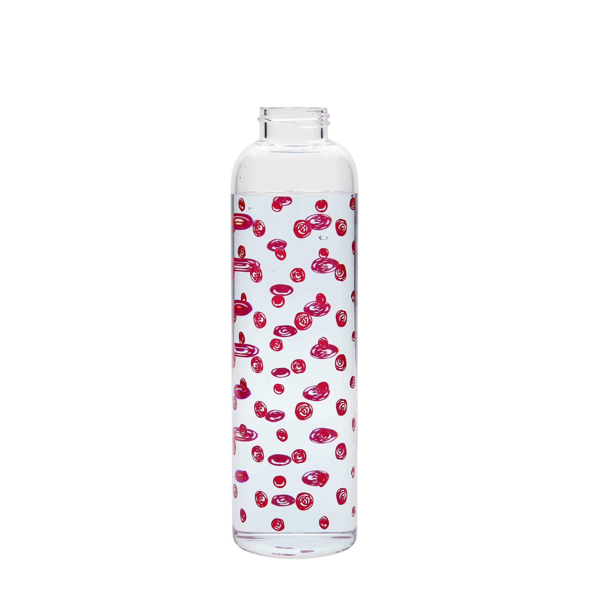 500 ml drikkeflaske "Perseus", motiv: Røde punkter, åpning: Skrulokk