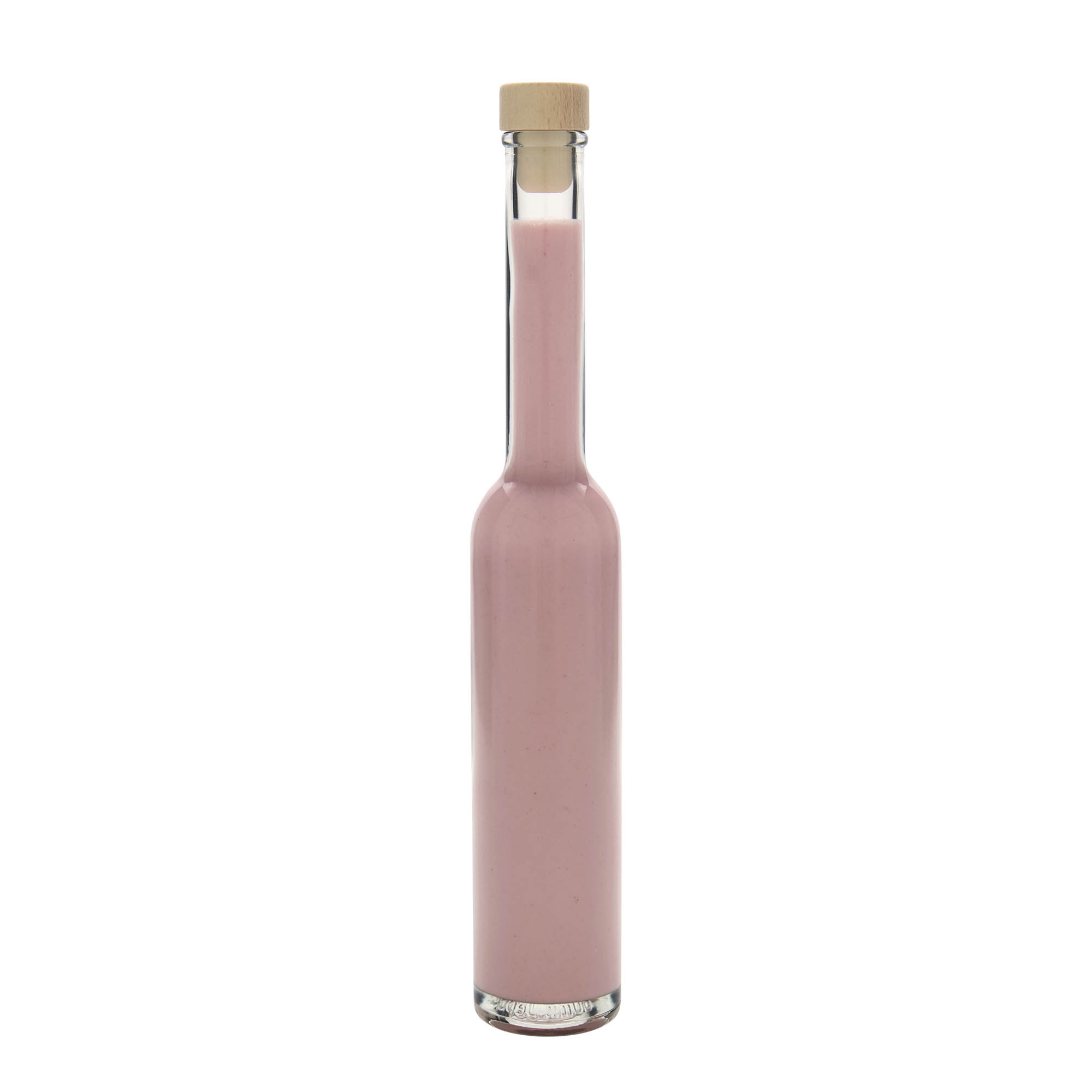 200 ml glassflaske 'Platina', åpning: kork