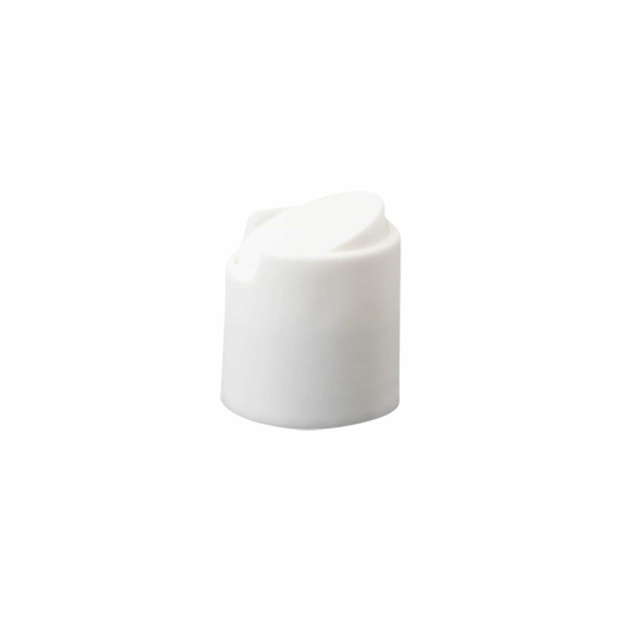 Skrukork Disc Top, PP-plast, hvit, for åpning: 24/410