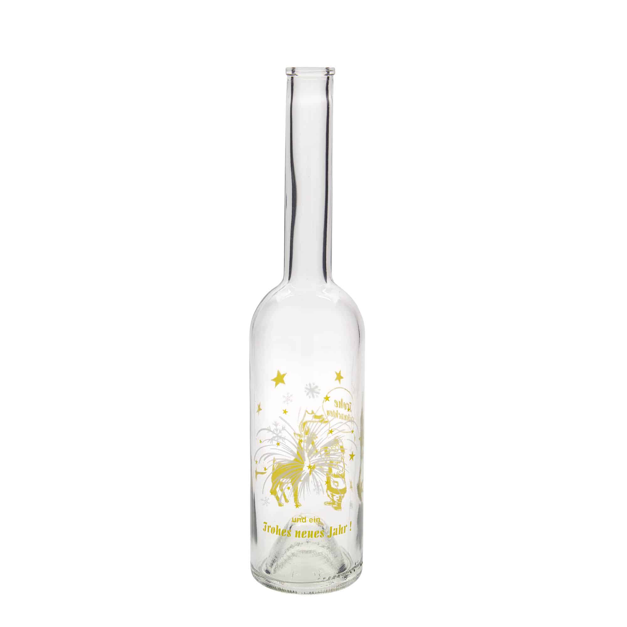 500 ml glassflaske "Opera", motiv: Fyrverkeri, åpning: Kork