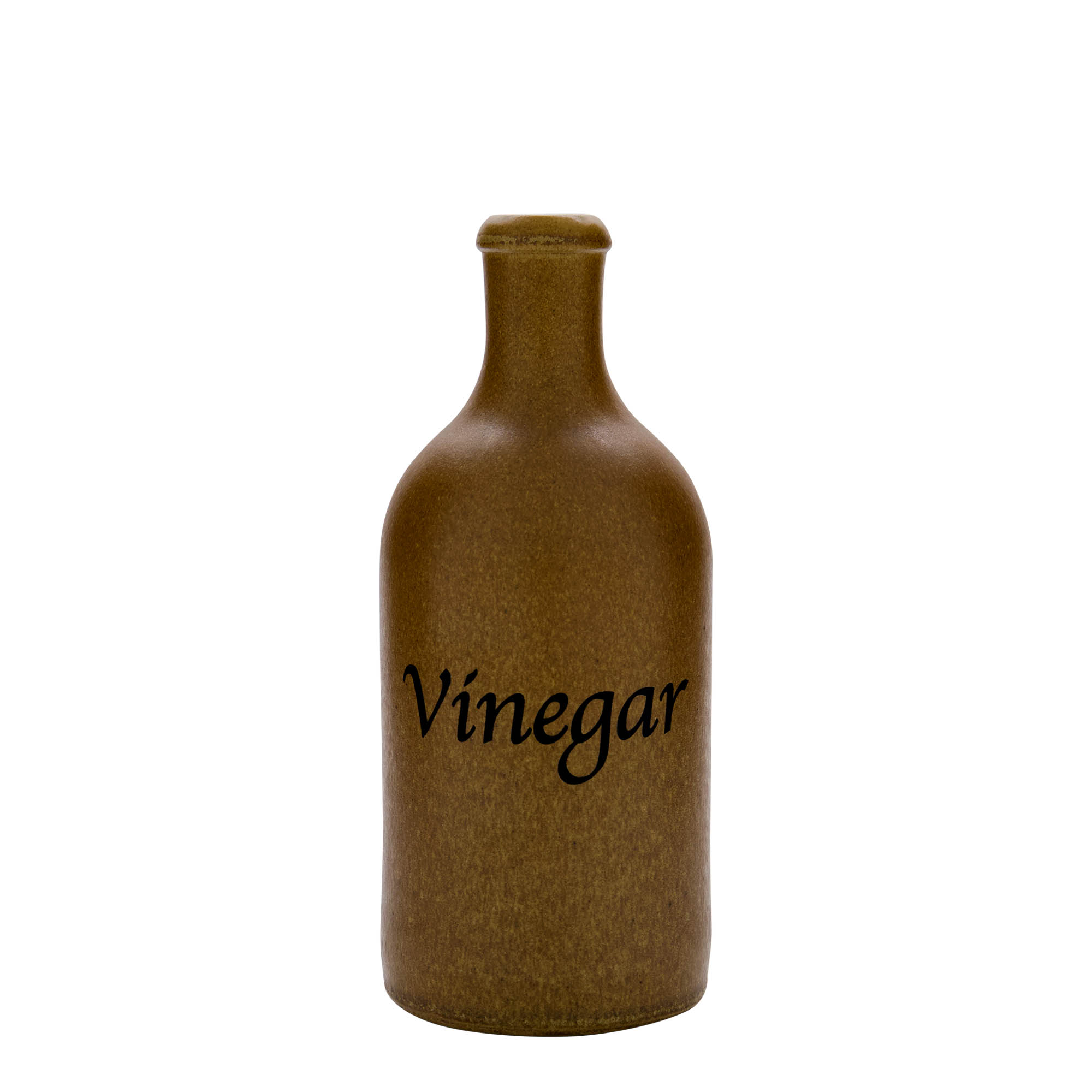 500 ml tonkrus, motiv: eddik, steingods, brun-krystall, åpning: kork 500 ml tonkrus, motiv: eddik, steingods, brun-krystall, åpning: kork