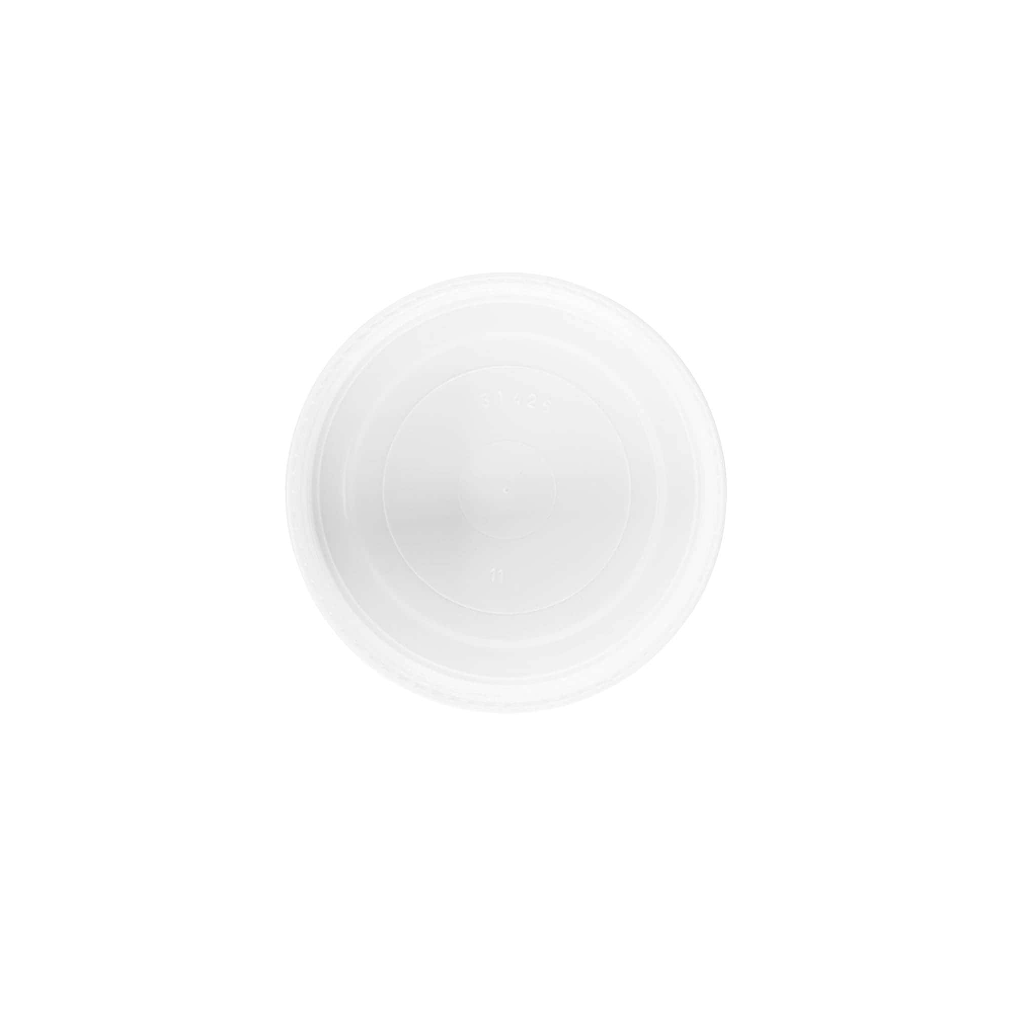 Skrulokk for 100 ml "Bianca", PP-plast, hvit