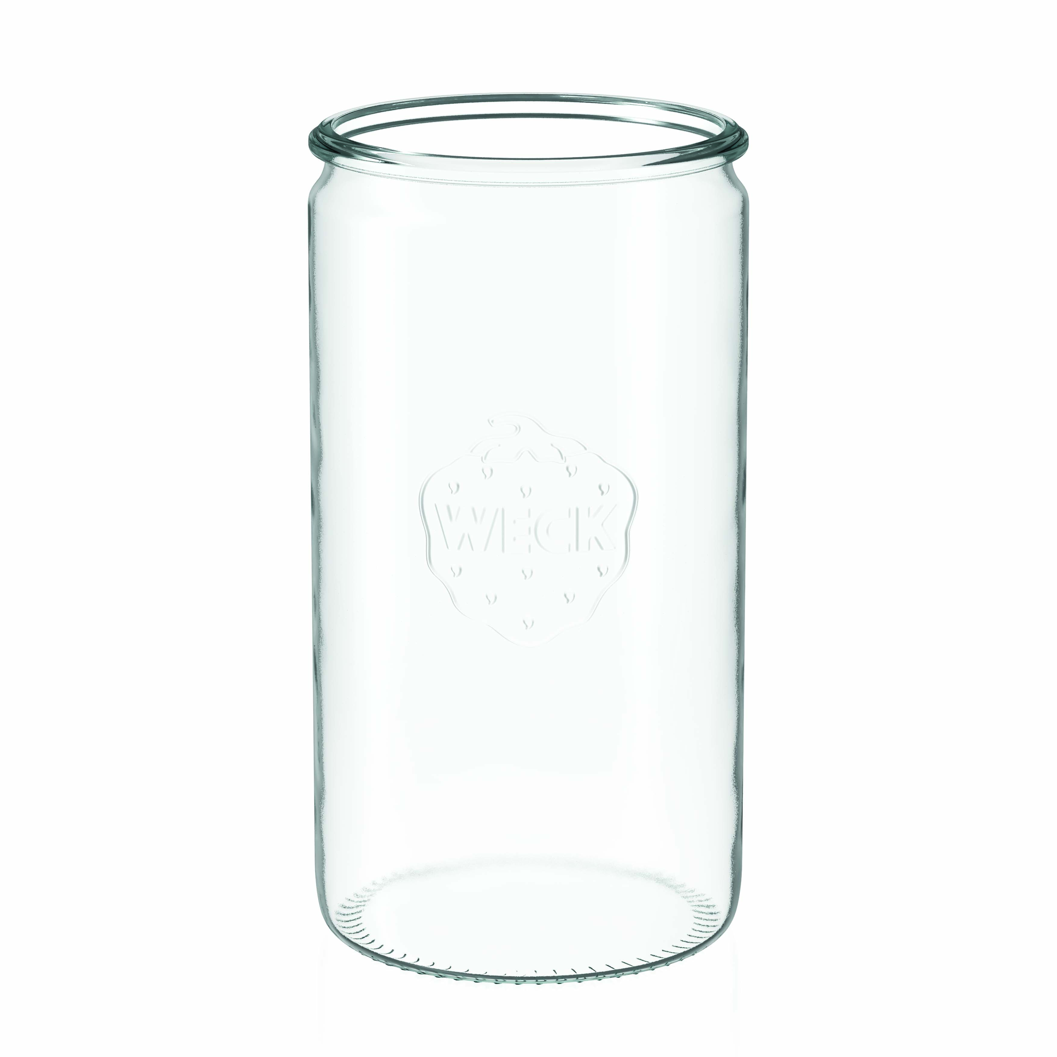6x 1575 ml WECK-sylinderglass med glasslokk RR 100