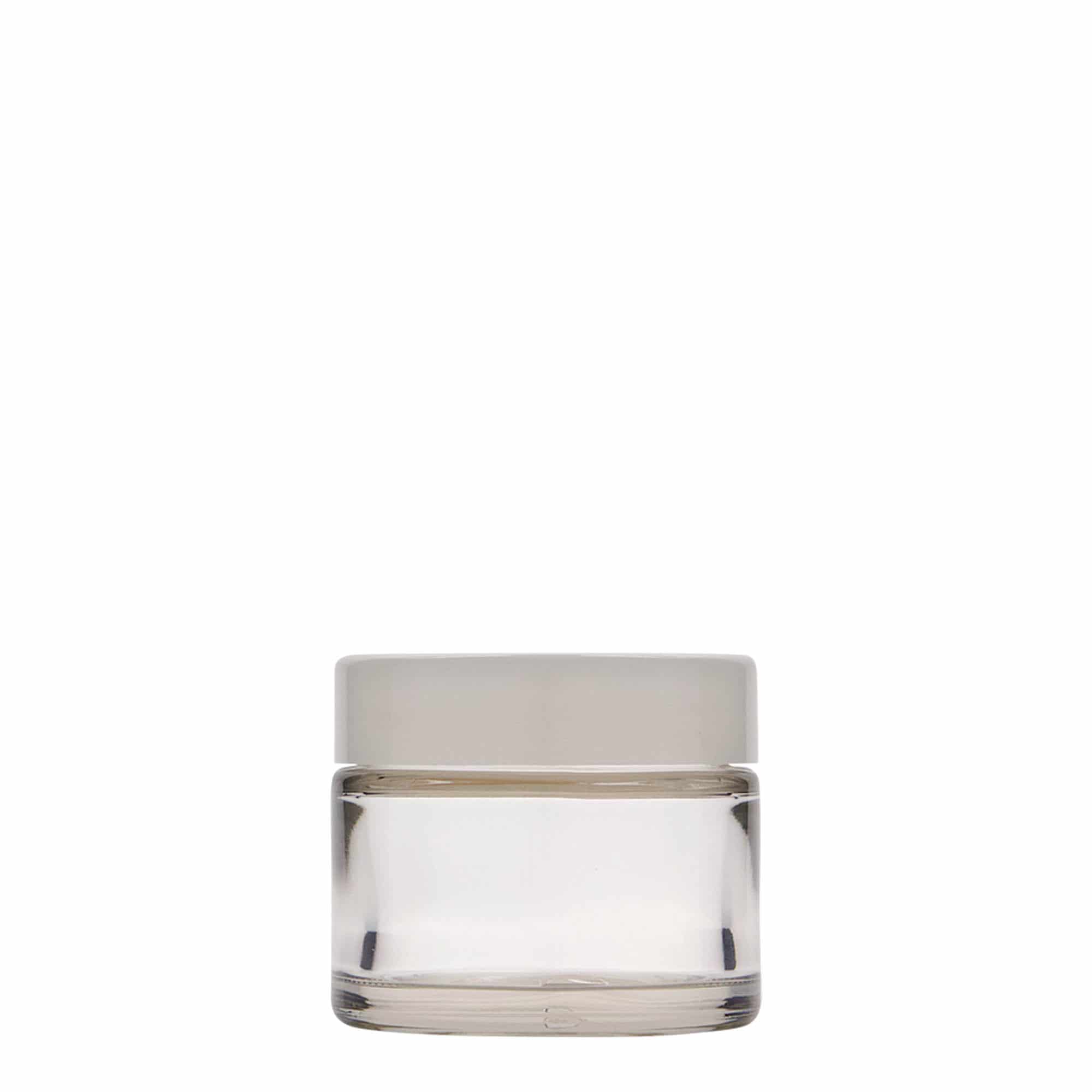 50 ml krukke "Beauty", glass, åpning: Skrulokk