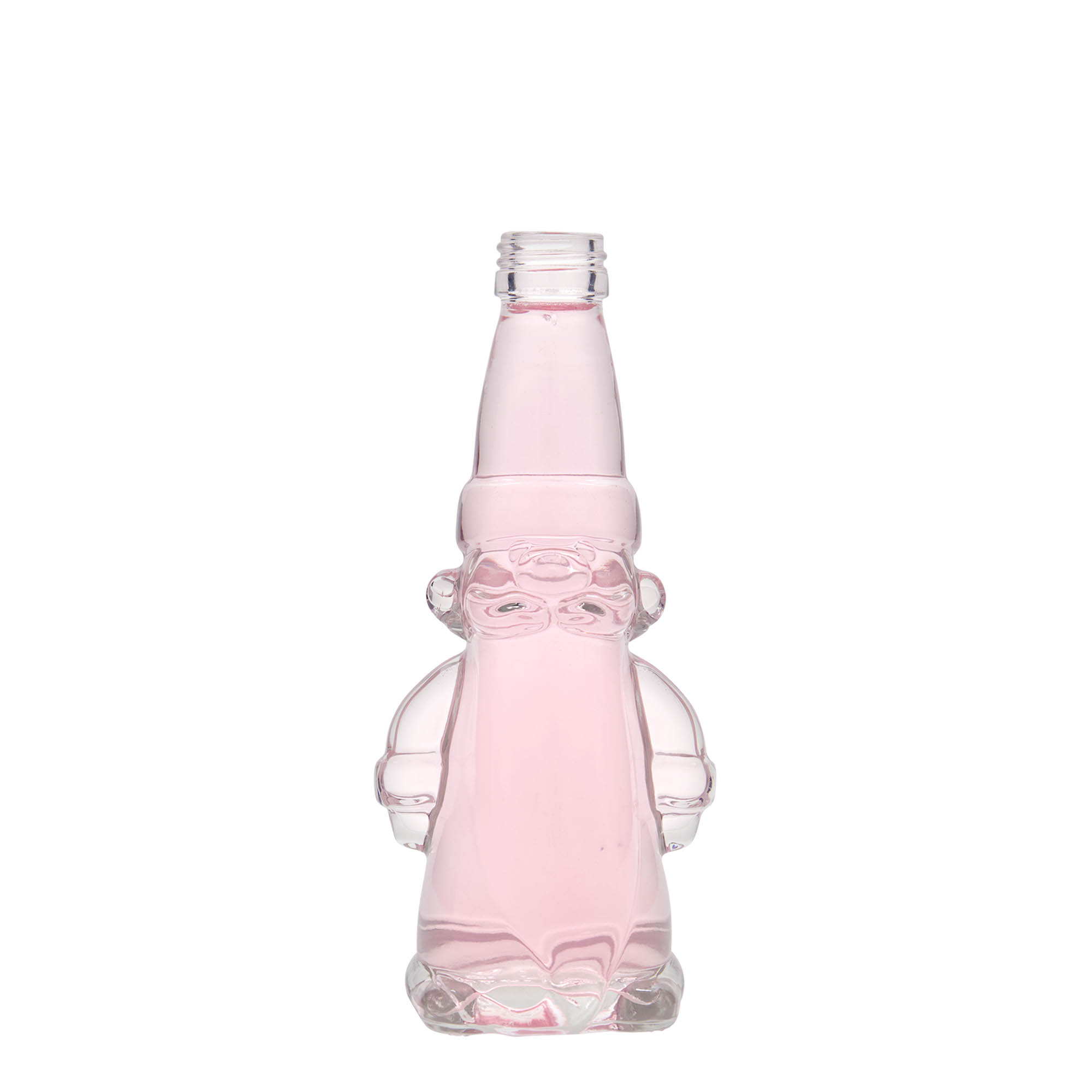 200 ml glassflaske 'Julenisse', åpning: PP 28