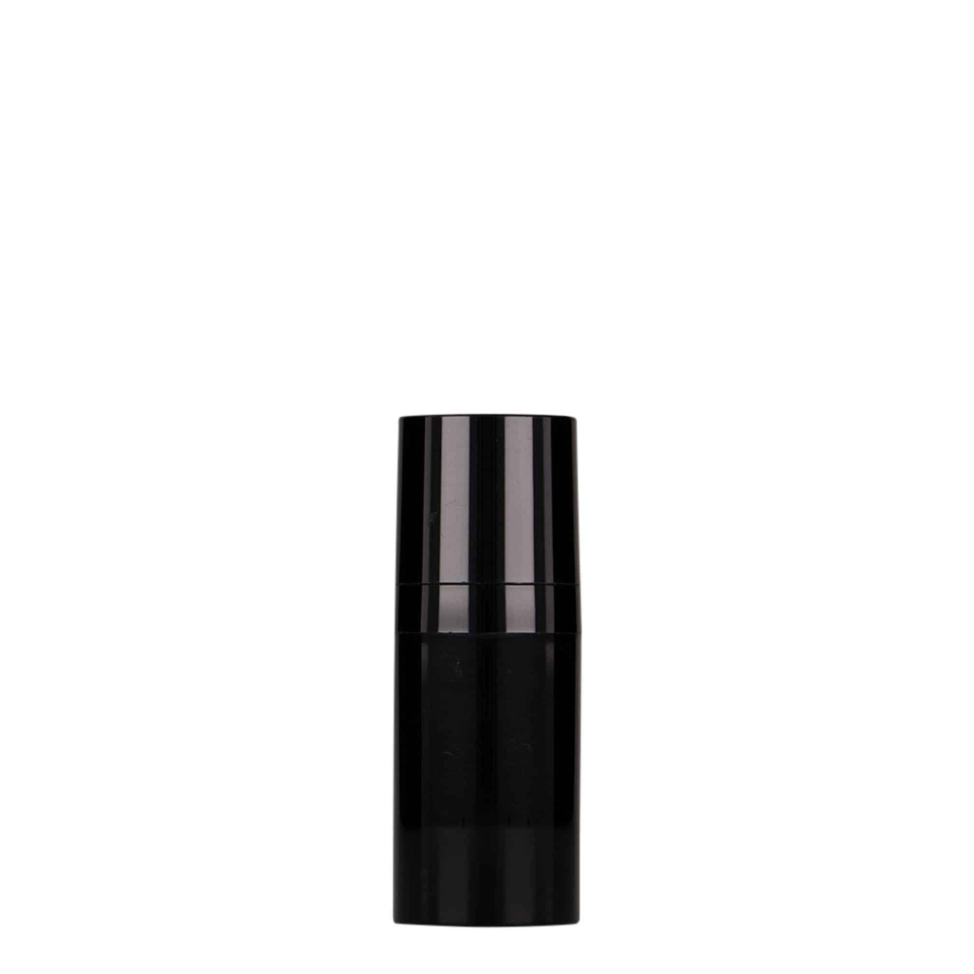 15 ml Airless Dispenser "Micro", PP-plast, svart