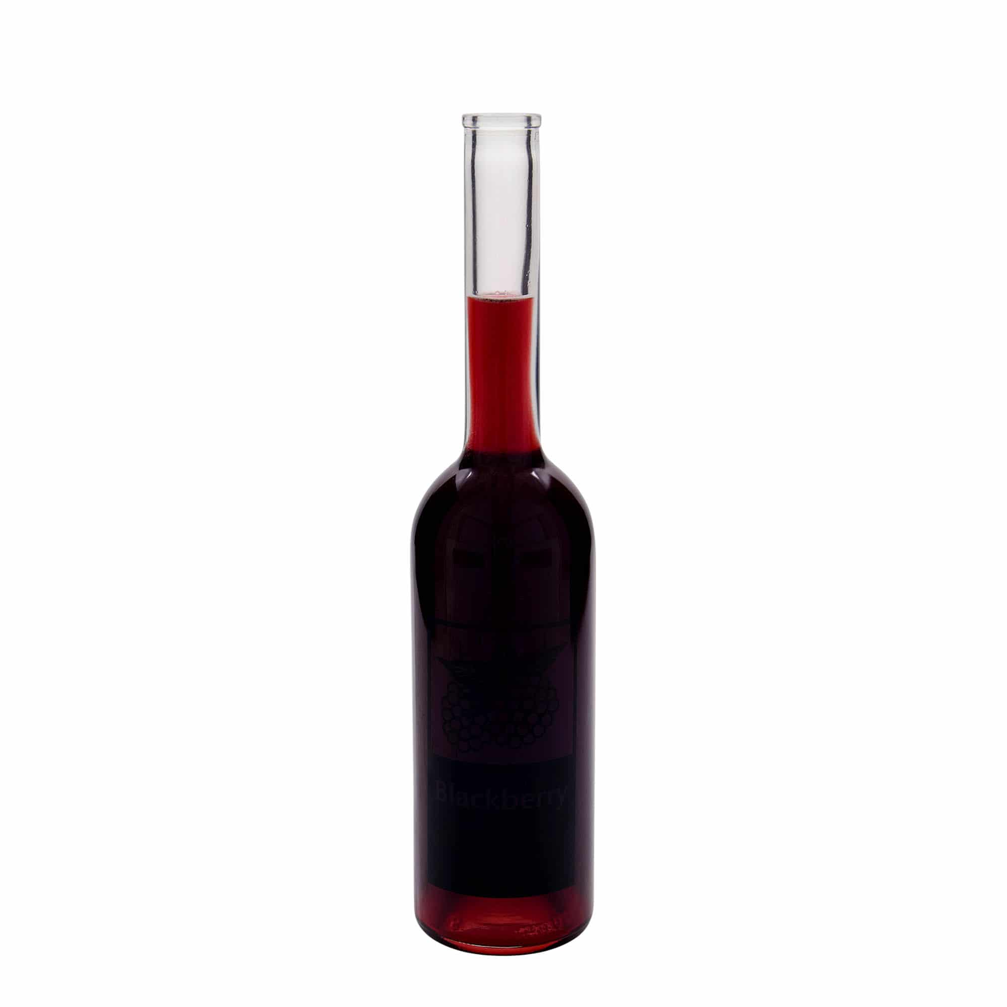500 ml glassflaske "Opera", motiv: Blackberry, åpning: Kork