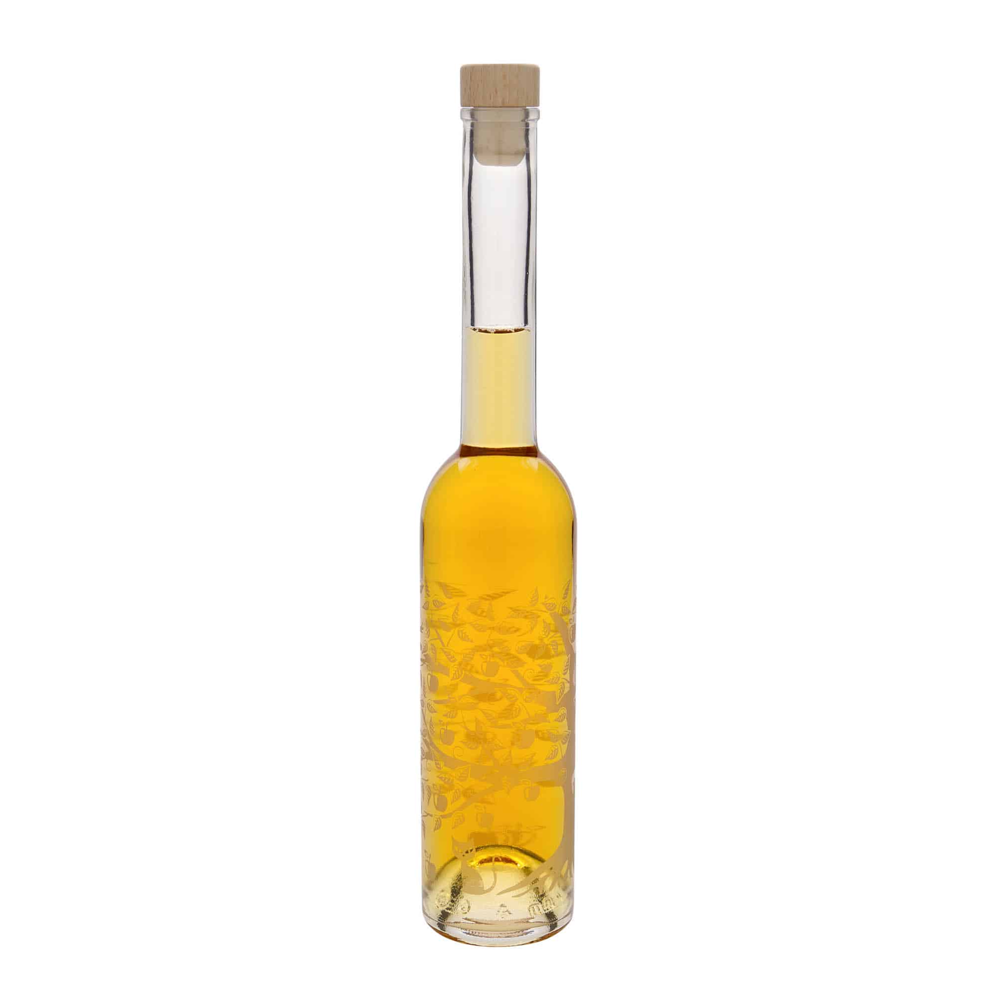 350 ml glassflaske "Opera", motiv: Epletre, åpning: Kork