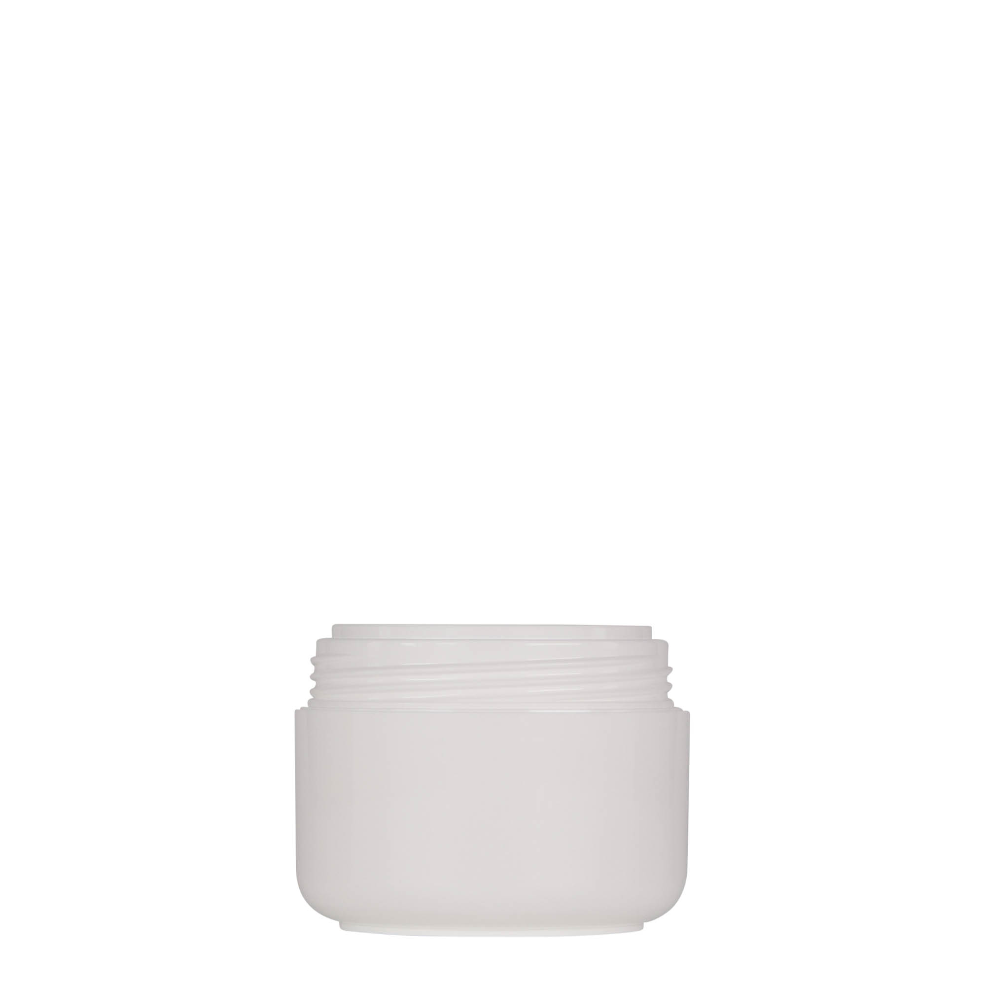 50 ml plastboks 'Bianca', PP, hvit, åpning: skrukork