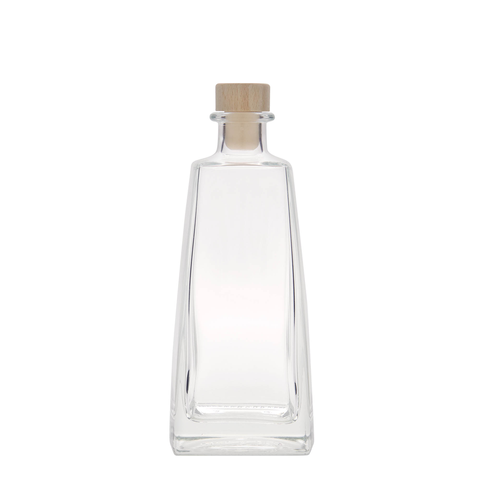 350 ml glassflaske 'Timmy', rektangulær, åpning: kork