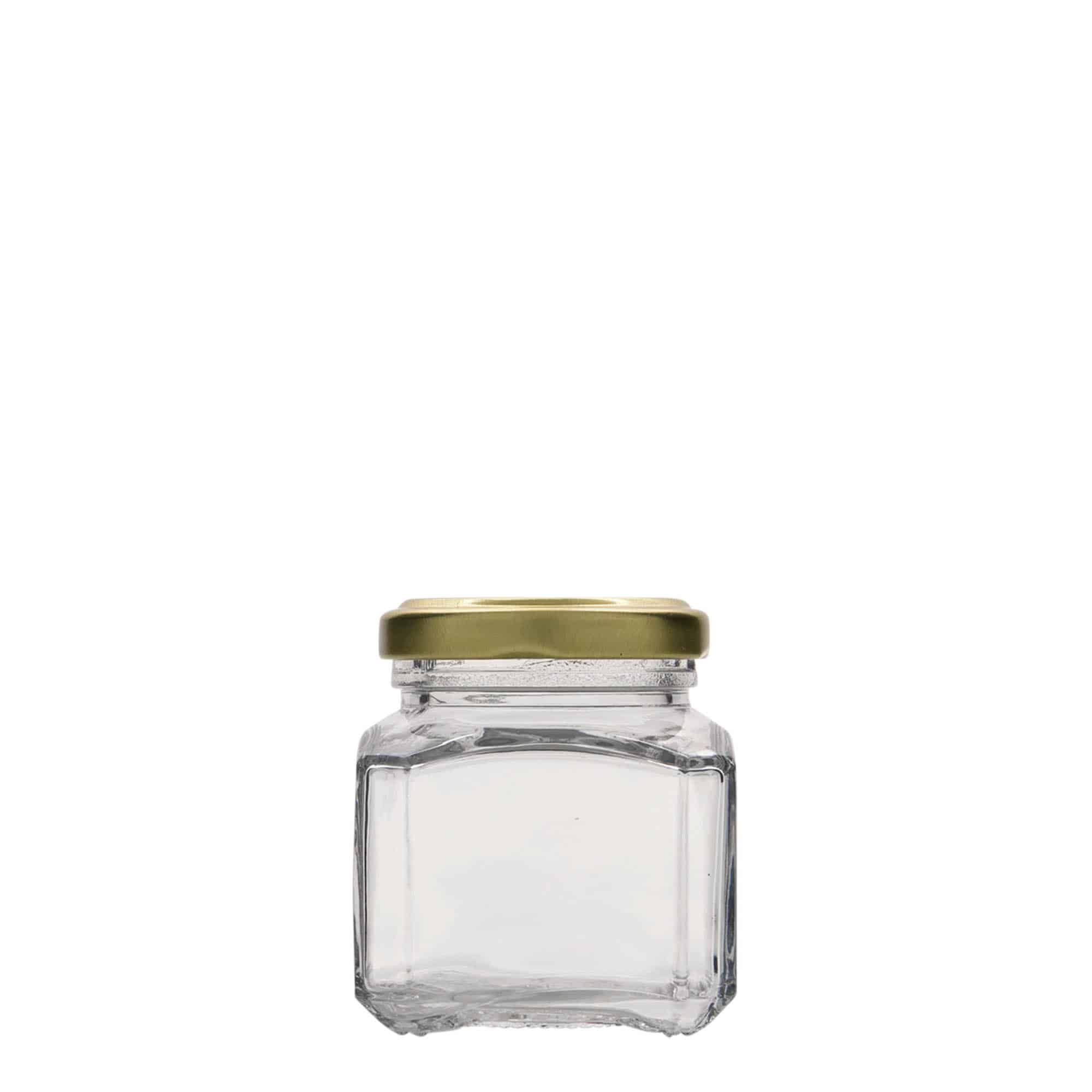 106 ml firkantet glass 'Mailand', åpning: Twist-Off (TO 48)