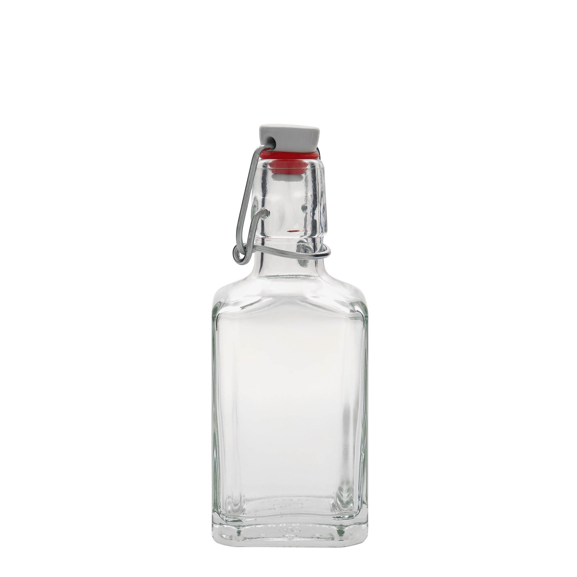 250 ml glassflaske 'Rialto', firkantet, åpning: patentkork 250 ml glassflaske 'Rialto', firkantet, åpning: patentkork