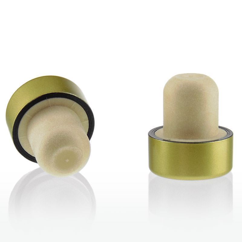 Håndtakskork 19 mm, plast, gull, for åpning: kork