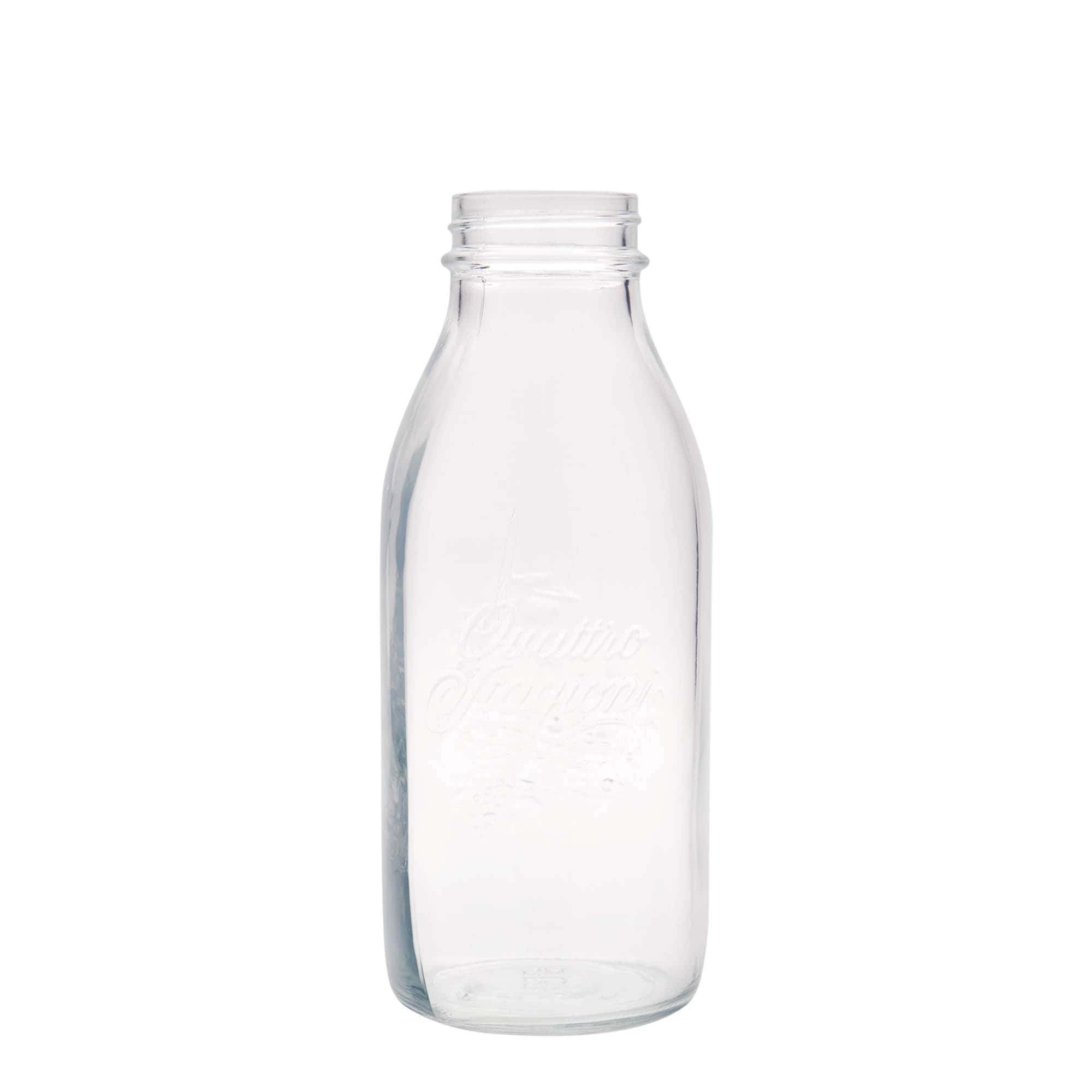 1.000 ml glassflaske 'Quattro Stagioni', åpning: skrukork