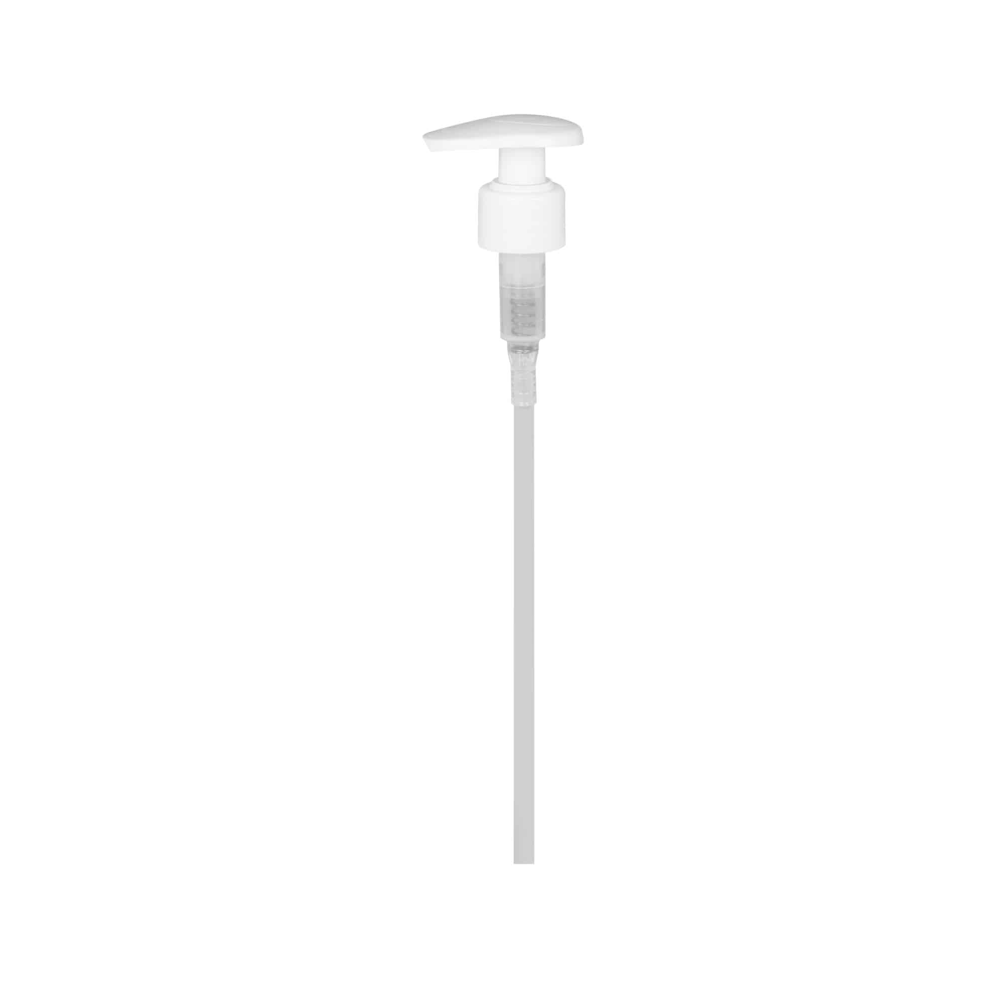 Skrukork dispenserpumpe, PP-plast, hvit, for åpning: 24/410