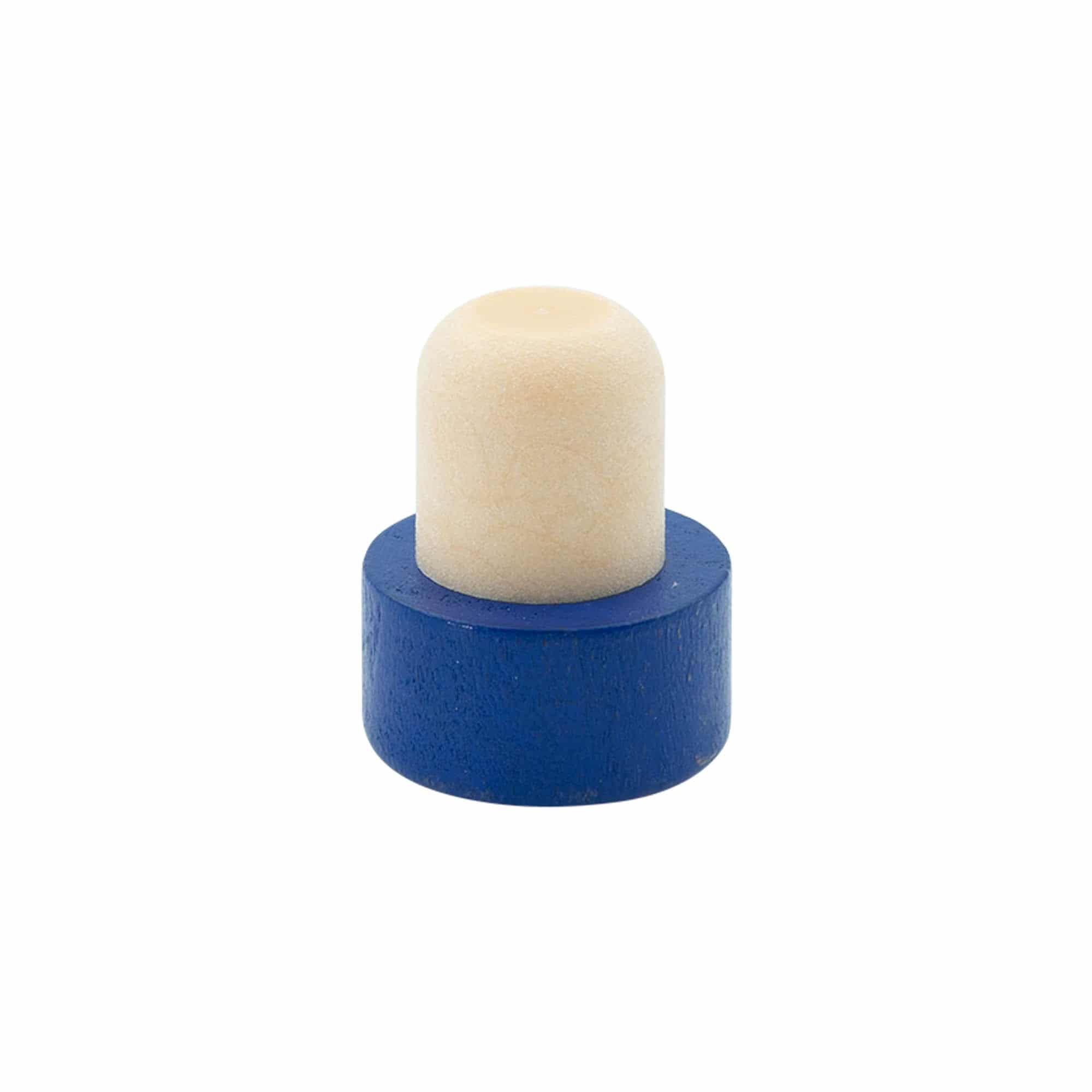 Gripekork 19 mm, tre, blå, for åpning: Kork