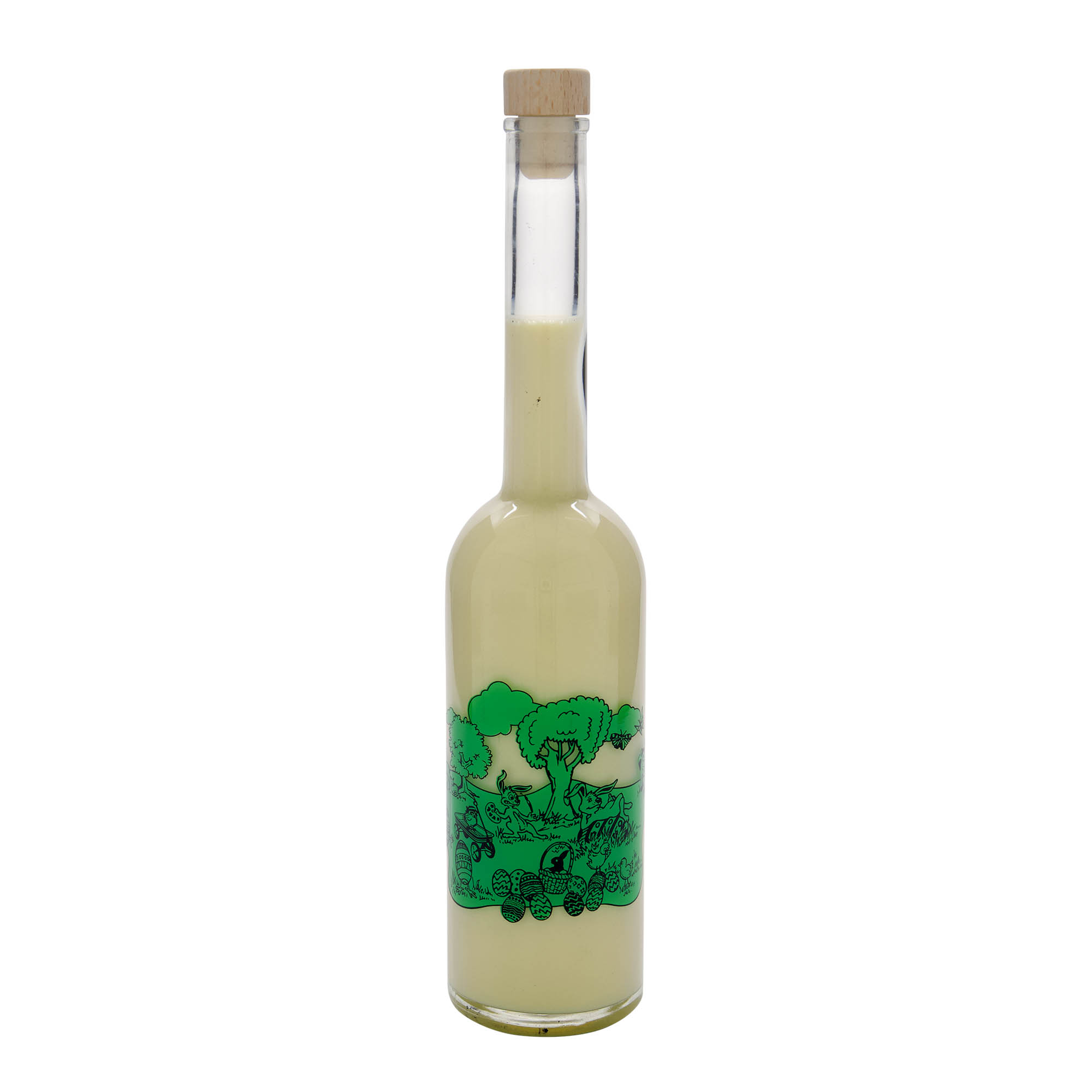 500 ml glassflaske 'Opera', motiv: God påske, åpning: kork