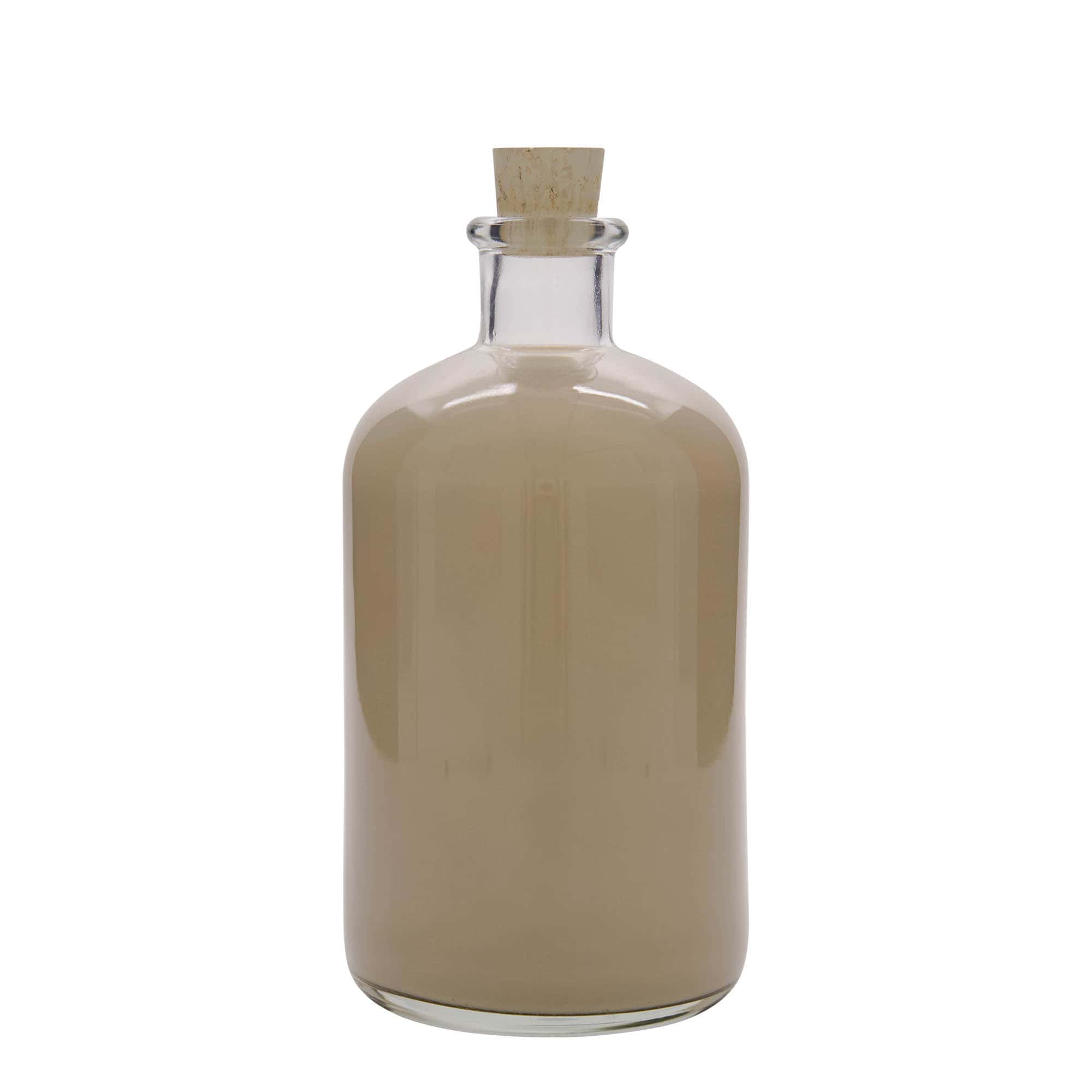 1000 ml apotekerglassflaske, åpning: Kork