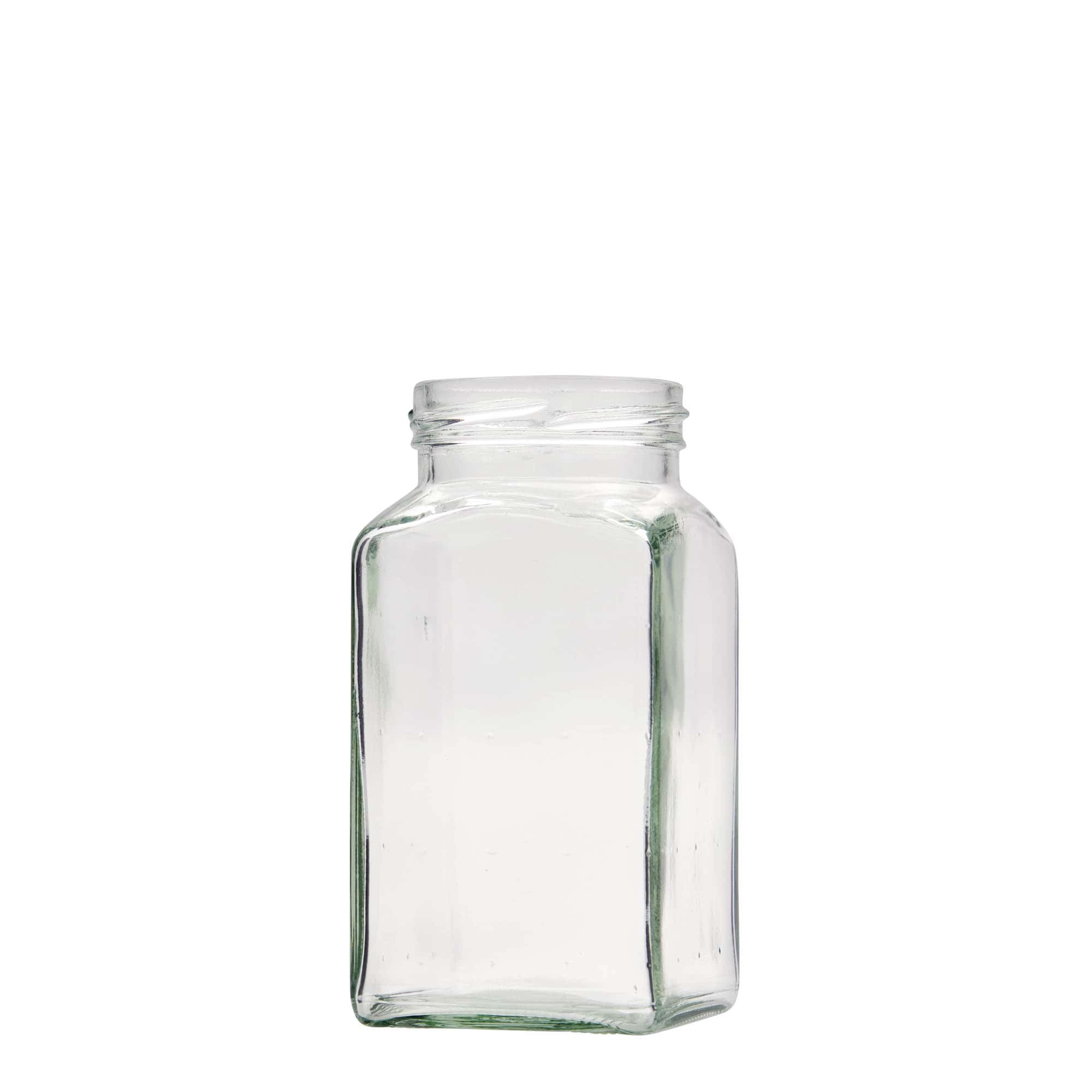 312 ml firkantet glass, åpning: Twist-Off (TO 58)