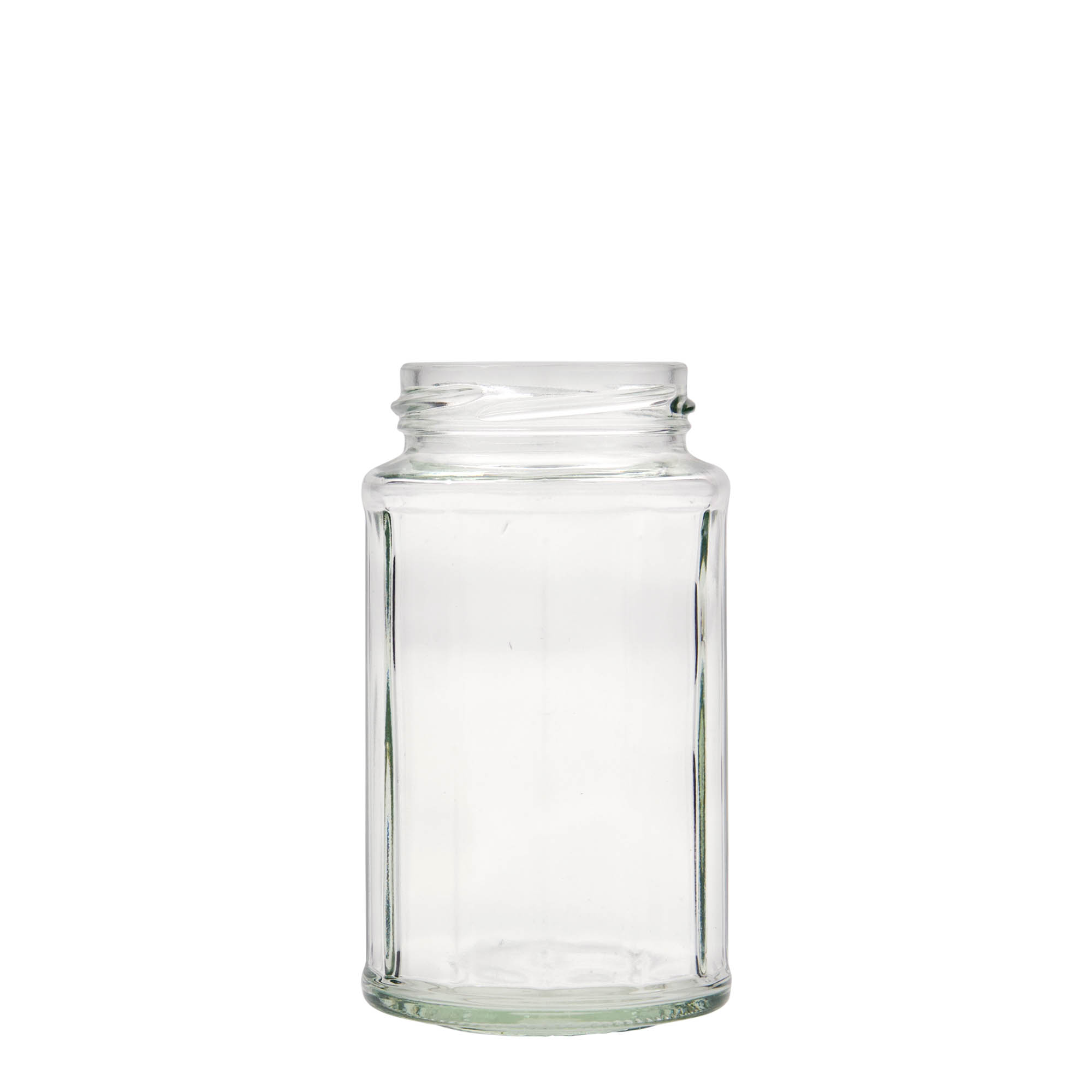 288 ml tolvsidig glasskrukke, tolvkantet, åpning: Twist-Off (TO 58)