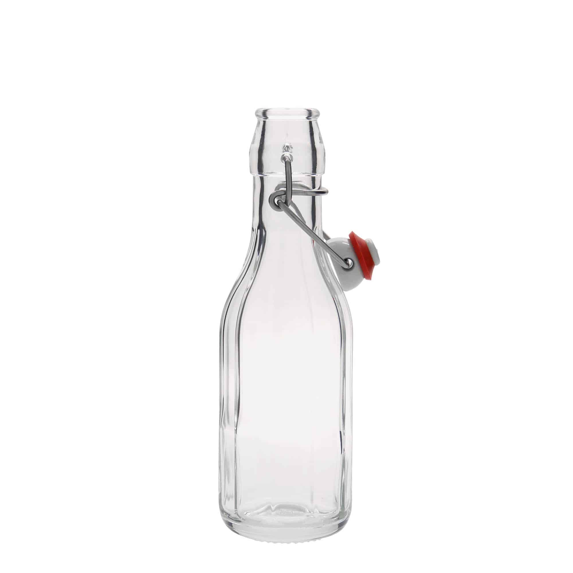 250 ml glassflaske "Bravo", tikantet, åpning: Bøylelokk 250 ml glassflaske "Bravo", tikantet, åpning: Bøylelokk