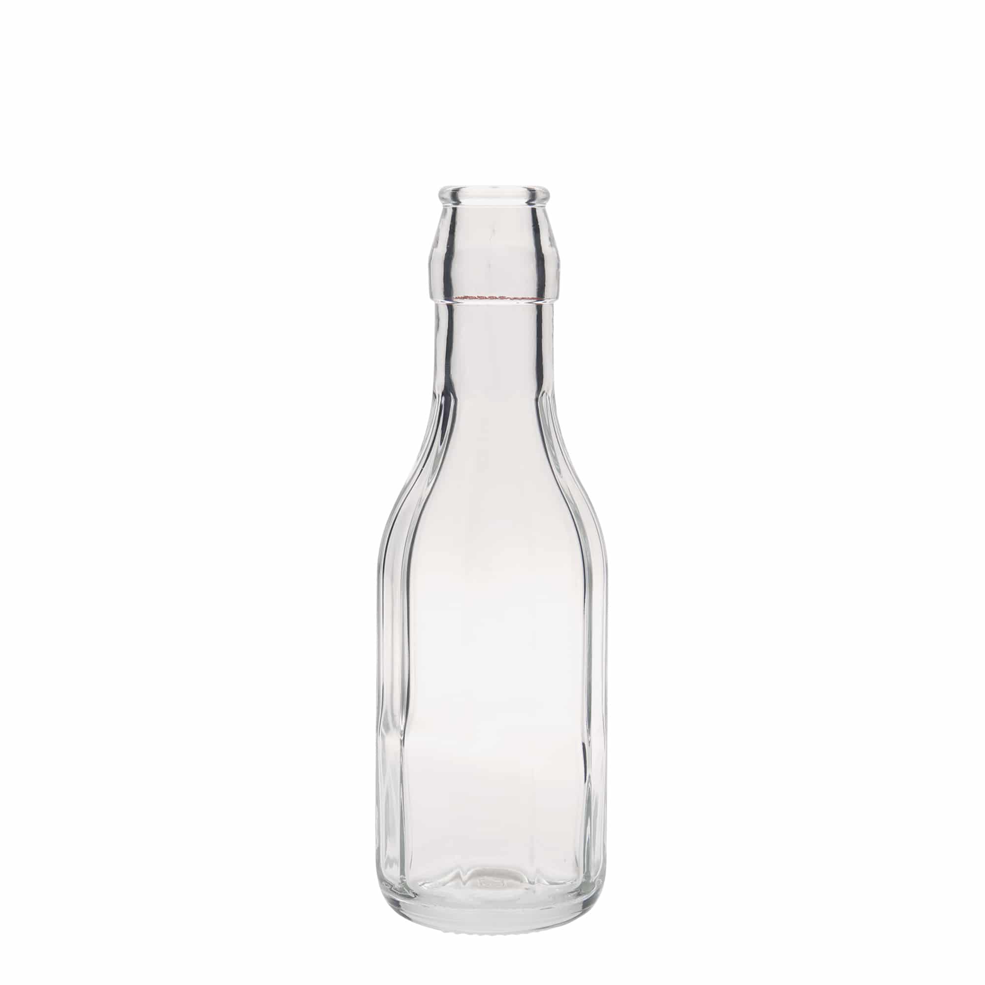 250 ml glassflaske 'Bravo', ti-kantet, åpning: klemmeflaskeåpning