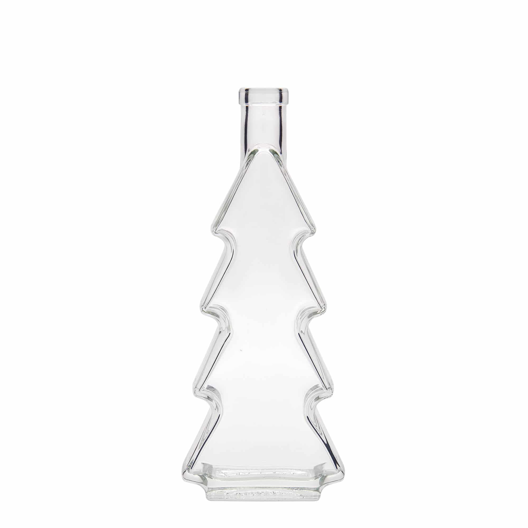 350 ml glassflaske 'Juletre', åpning: kork