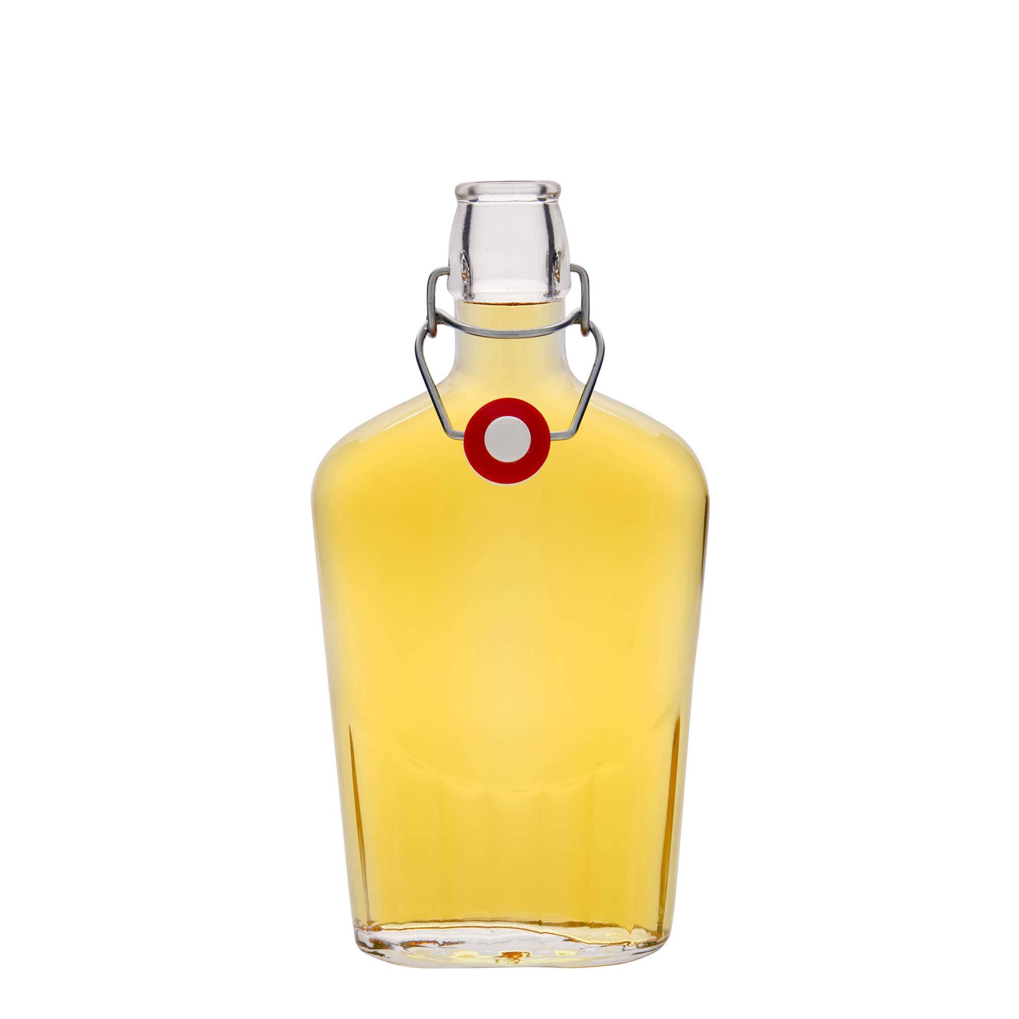 500 ml glassflaske "Fiaschetta", oval, åpning: Bøylelokk