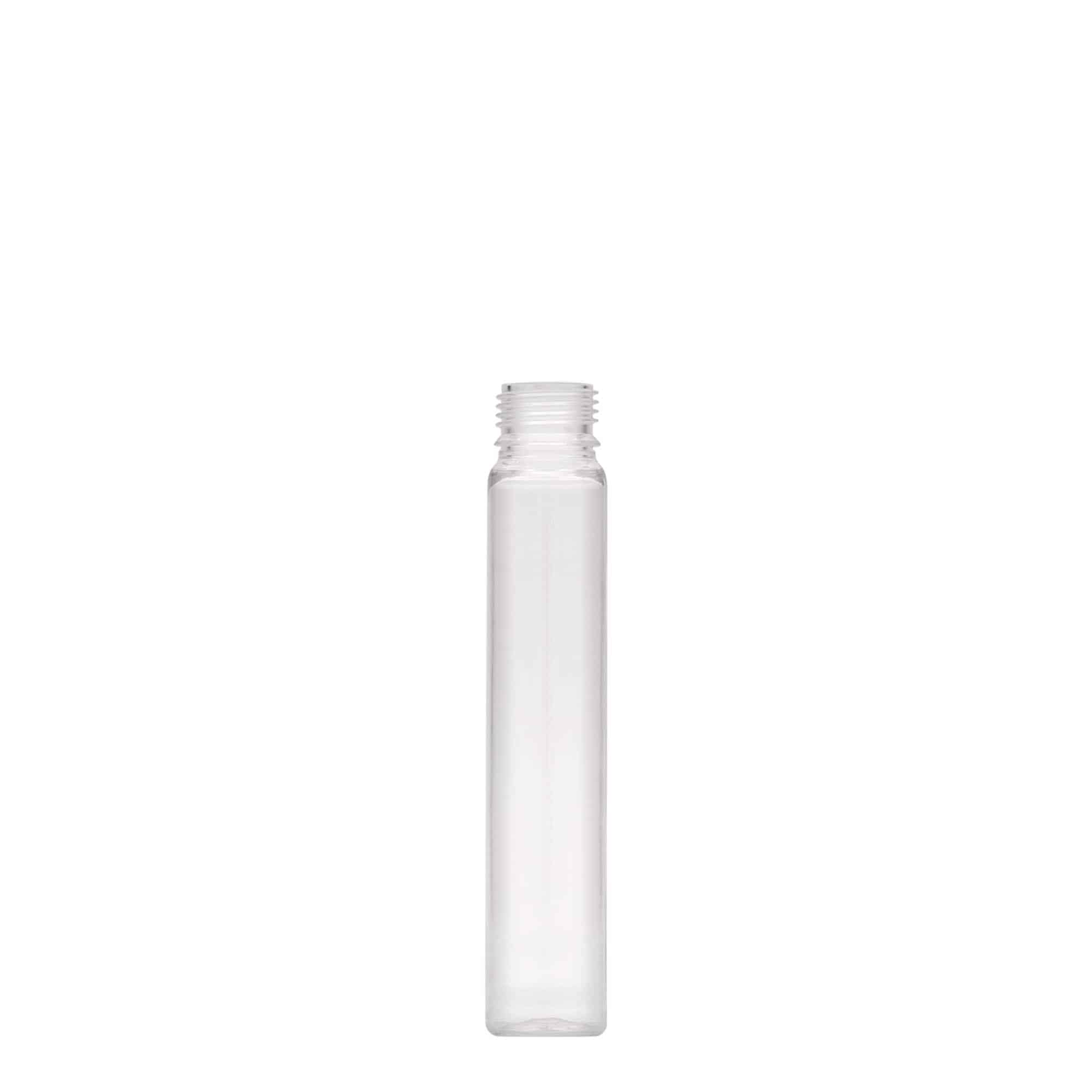 25 ml PET-rør, plast, åpning: skrukork