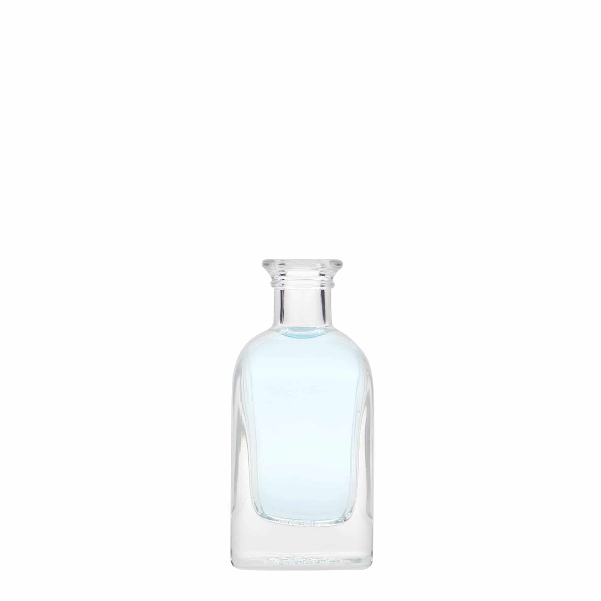 40 ml glassflaske Apotheker Carré, firkantet, åpning: kork