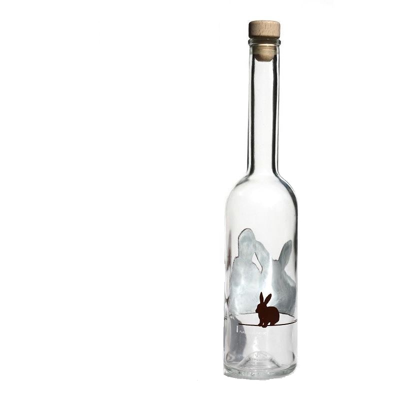 500 ml glassflaske 'Opera', motiv: Kanin, åpning: kork 500 ml glassflaske 'Opera', motiv: Kanin, åpning: kork
