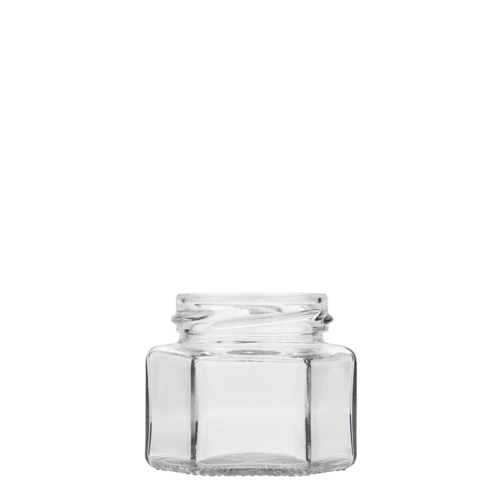106 ml sekskantglass, åpning: Twist-Off (TO 53)