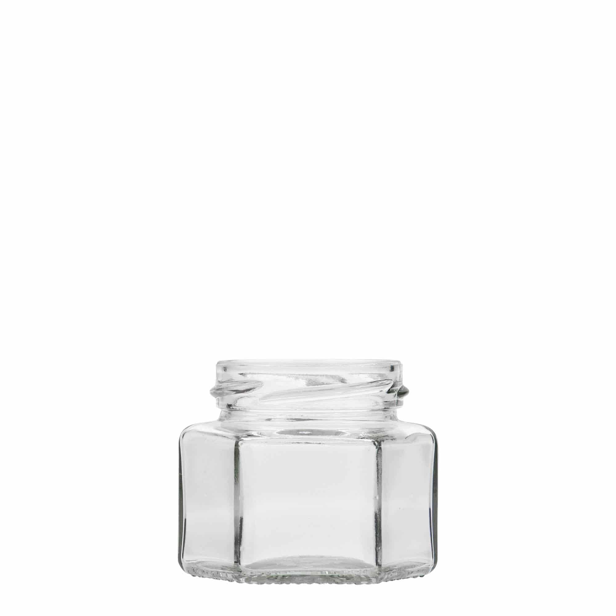 106 ml sekskantglass, åpning: Twist-Off (TO 53)