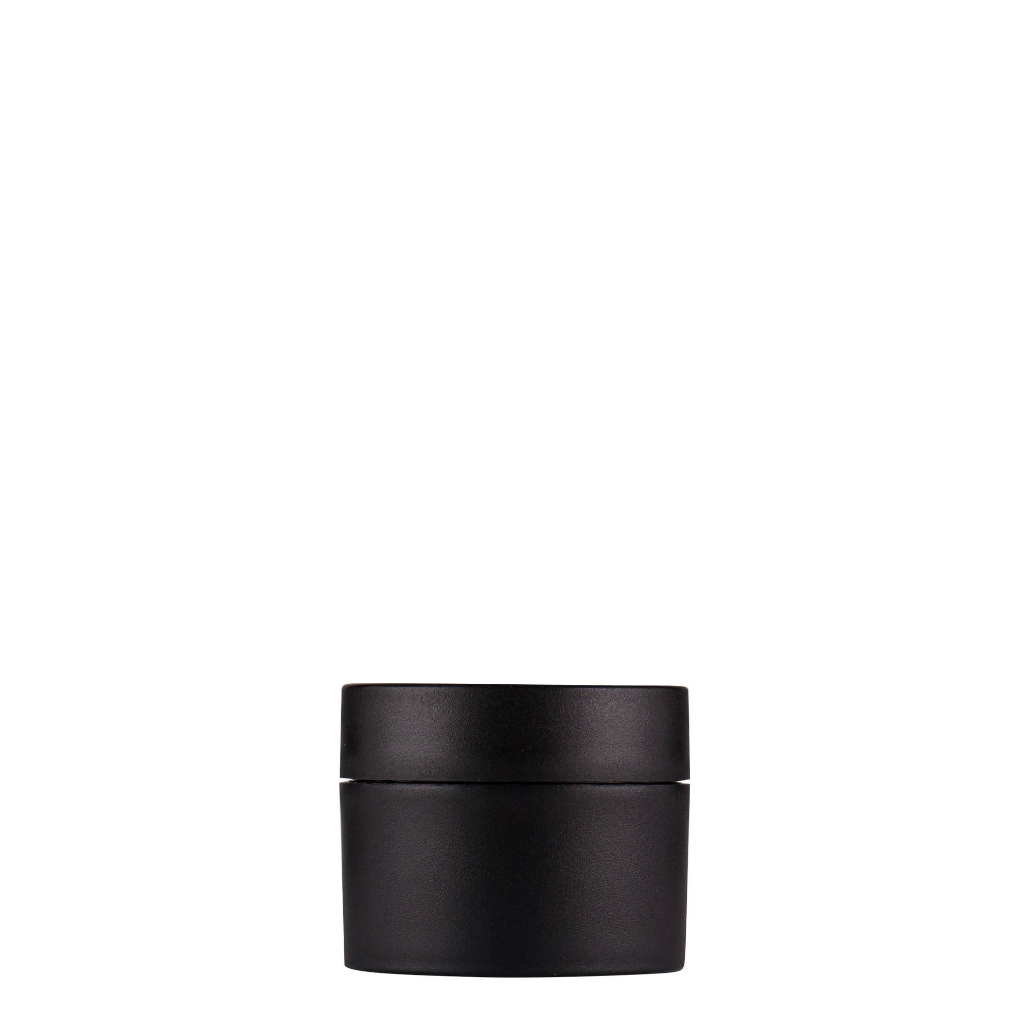 15 ml plastboks 'Antonella', PP, svart, åpning: skrukork