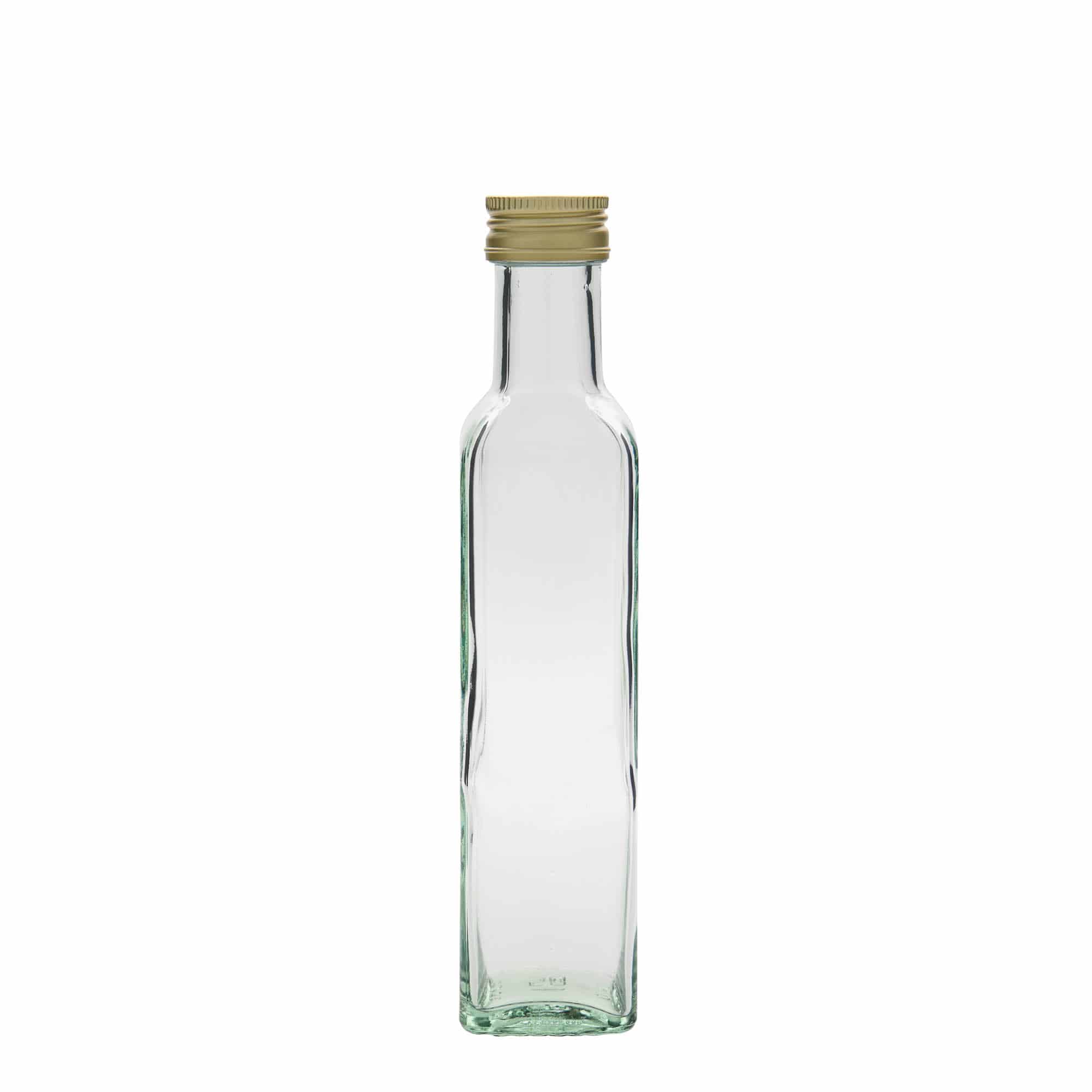 250 ml glassflaske 'Marasca', firkantet, åpning: PP 31,5