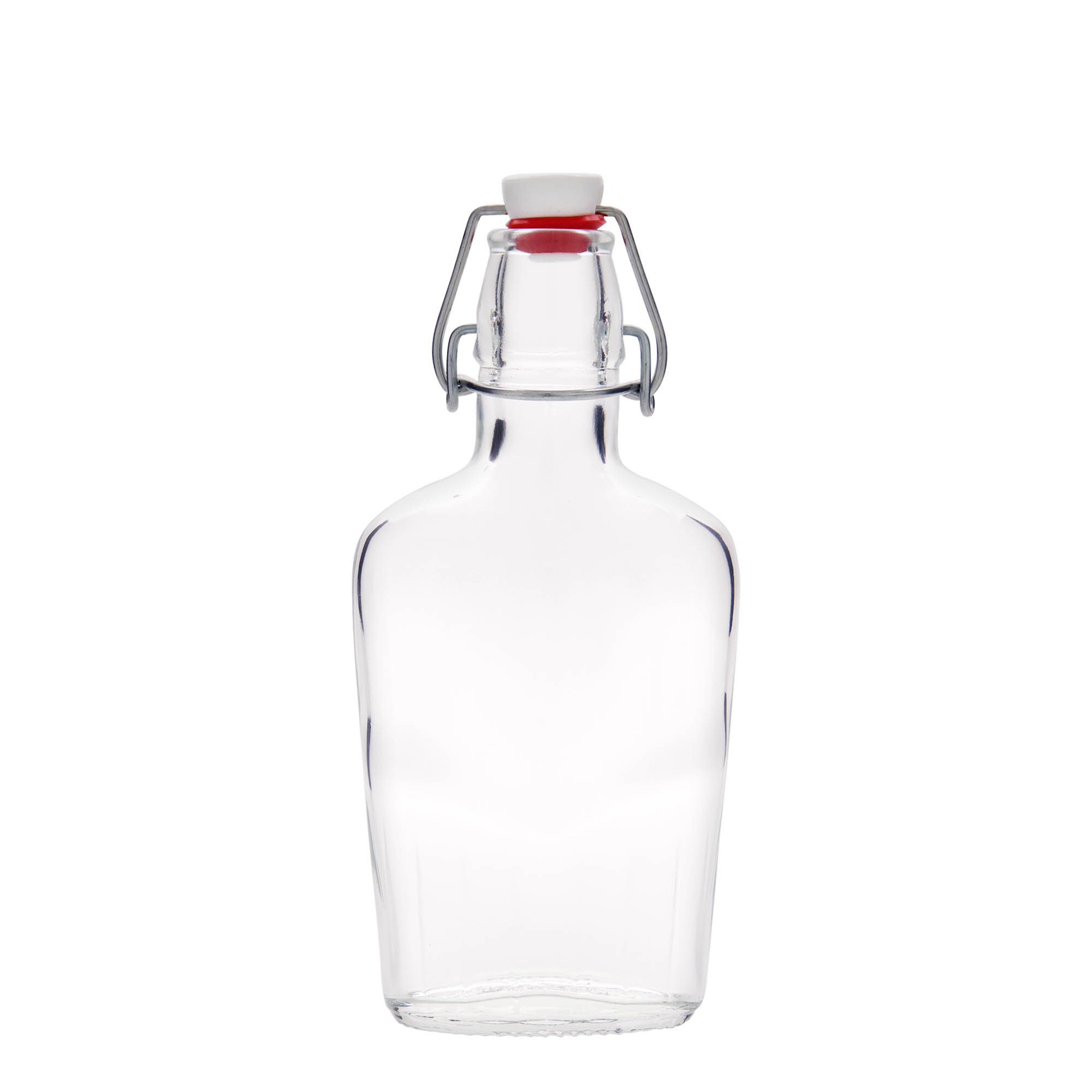 250 ml glassflaske 'Fiaschetta', oval, åpning: klemmeåpning 250 ml glassflaske 'Fiaschetta', oval, åpning: klemmeåpning