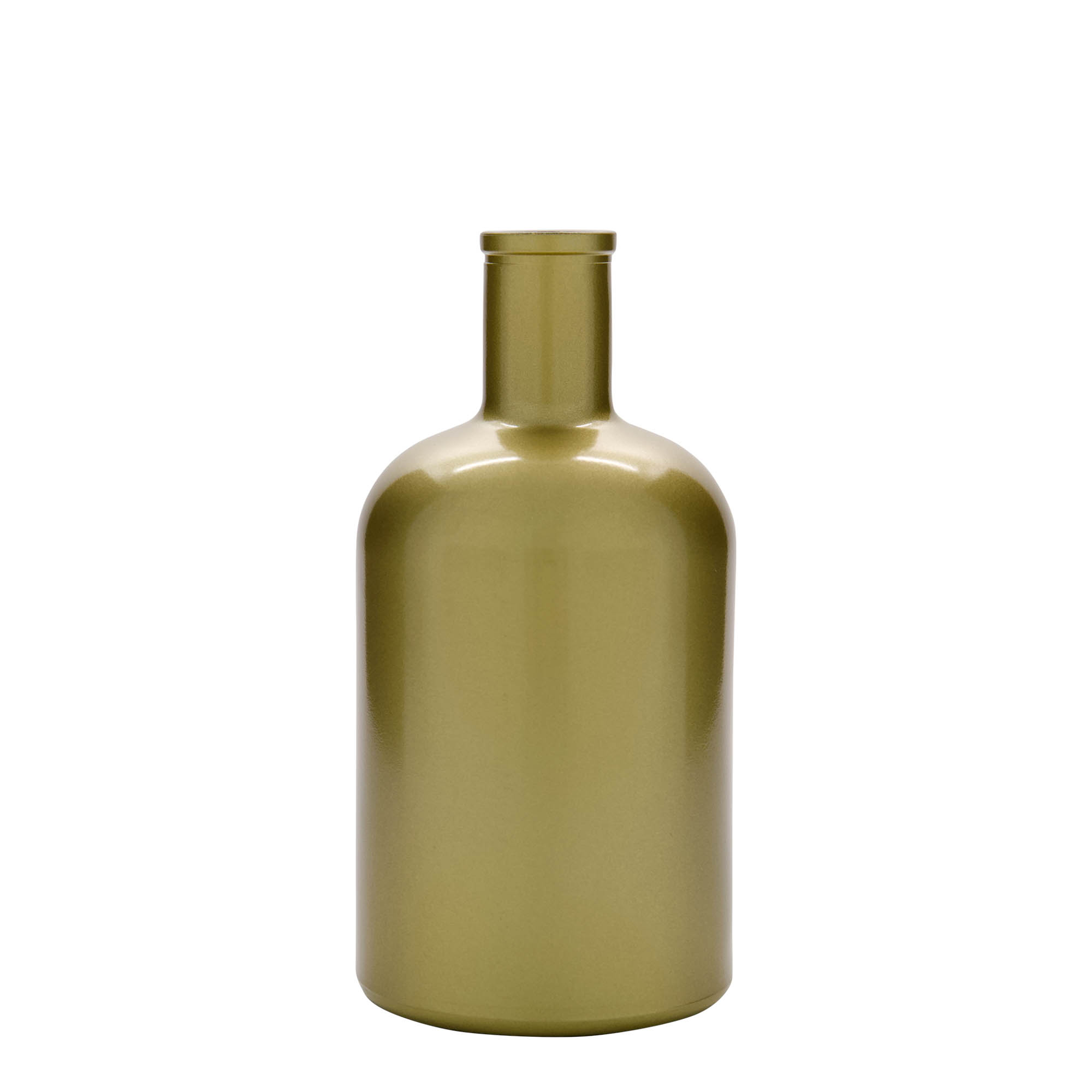 700 ml glassflaske 'Gerardino', gull, åpning: kork