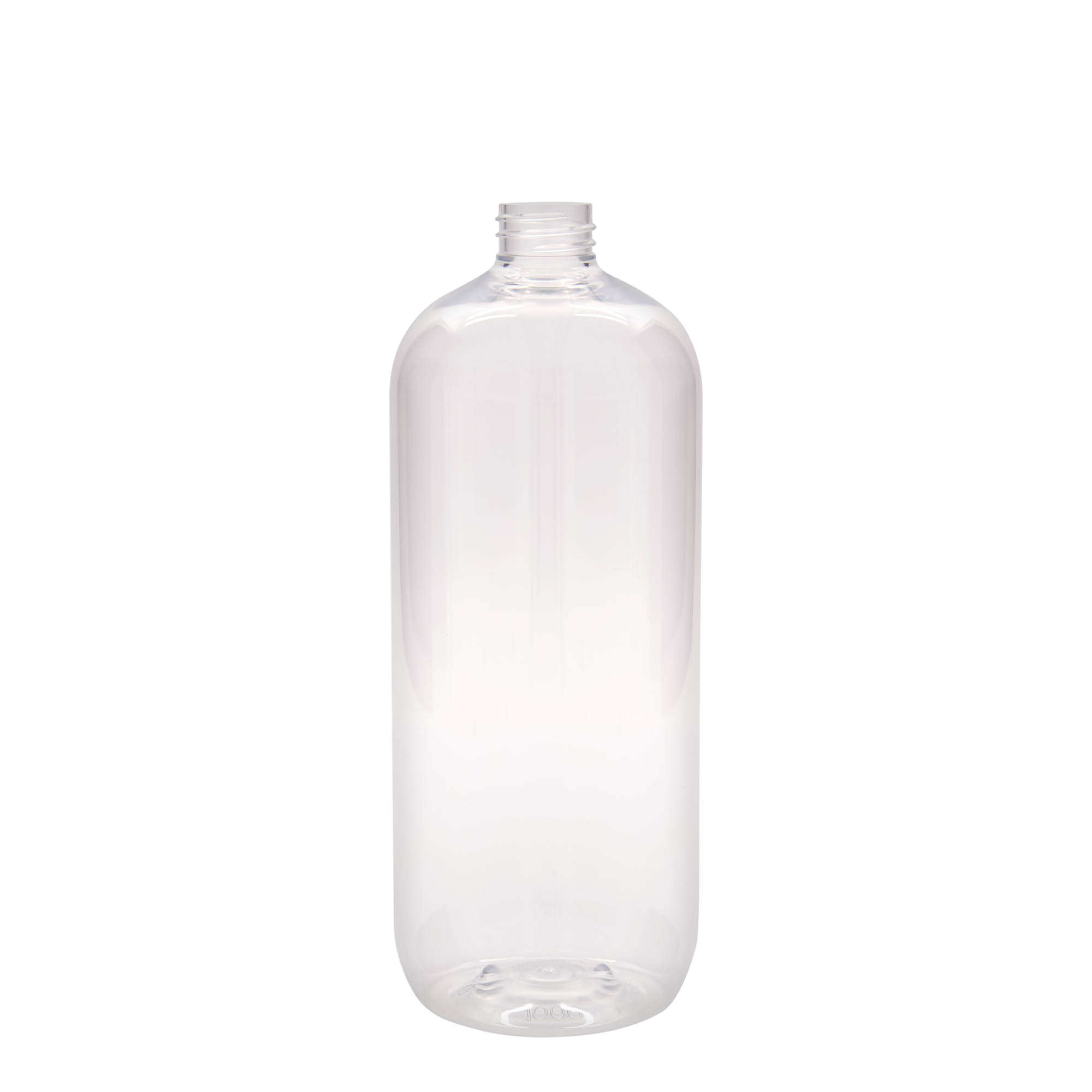 1.000 ml PET-flaske 'Boston', plast, munnstykke: 28/410 1.000 ml PET-flaske 'Boston', plast, munnstykke: 28/410