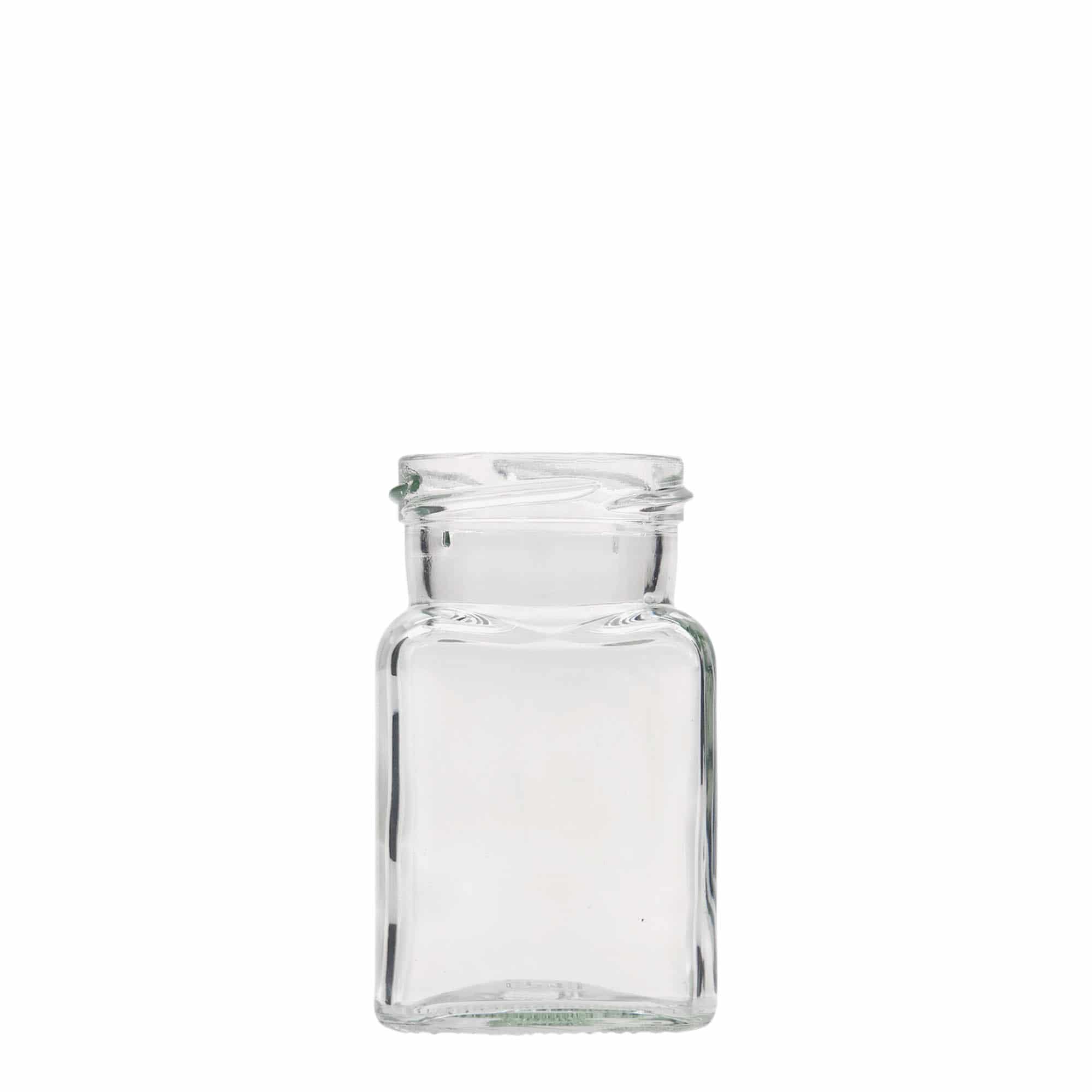 150 ml firkantglass, åpning: Twist-Off (TO 53) 150 ml firkantglass, åpning: Twist-Off (TO 53)