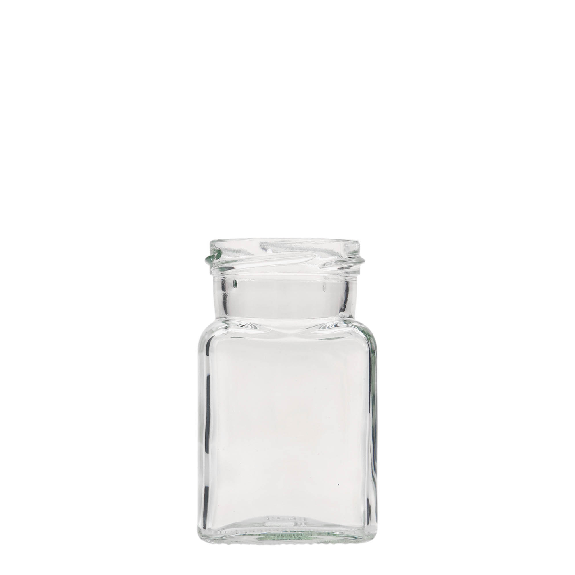 150 ml firkantglass, åpning: Twist-Off (TO 53) 150 ml firkantglass, åpning: Twist-Off (TO 53)