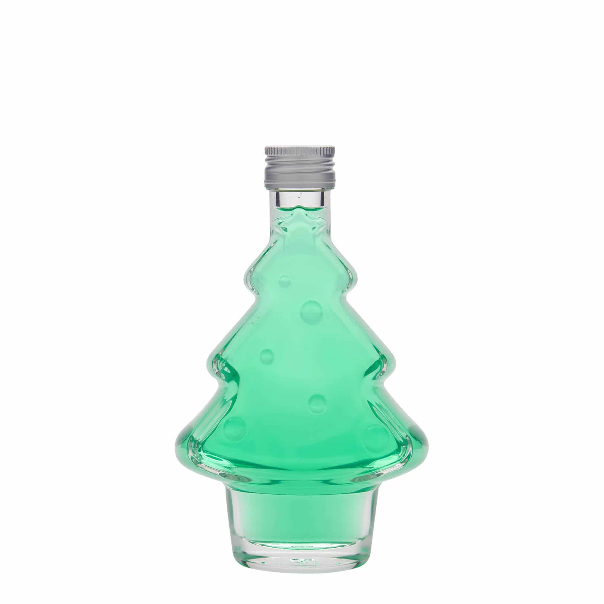 200 ml glassflaske "Juletre", åpning: PP 28