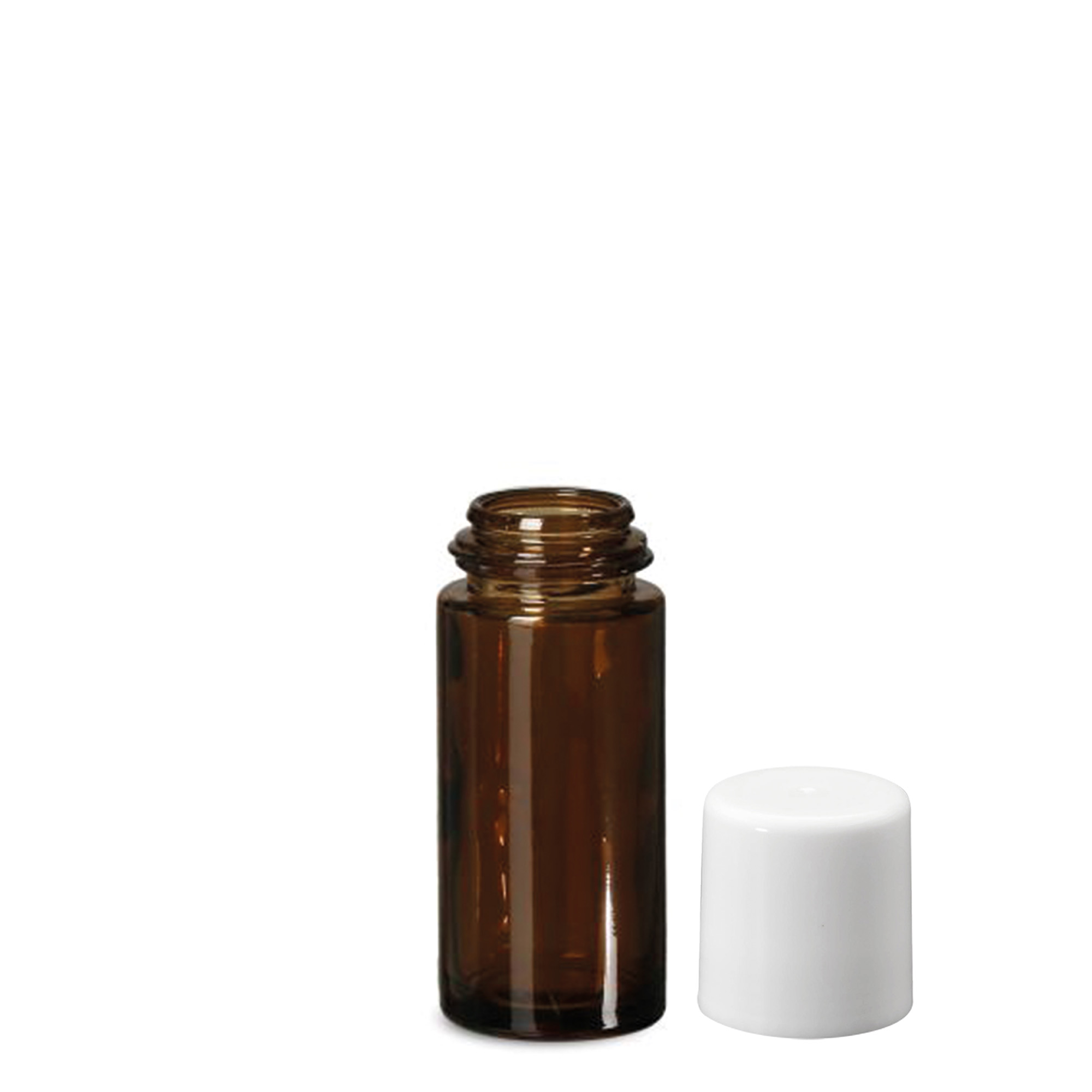 50 ml roll-on-flaske, glass, brun, åpning: skrukork 50 ml roll-on-flaske, glass, brun, åpning: skrukork