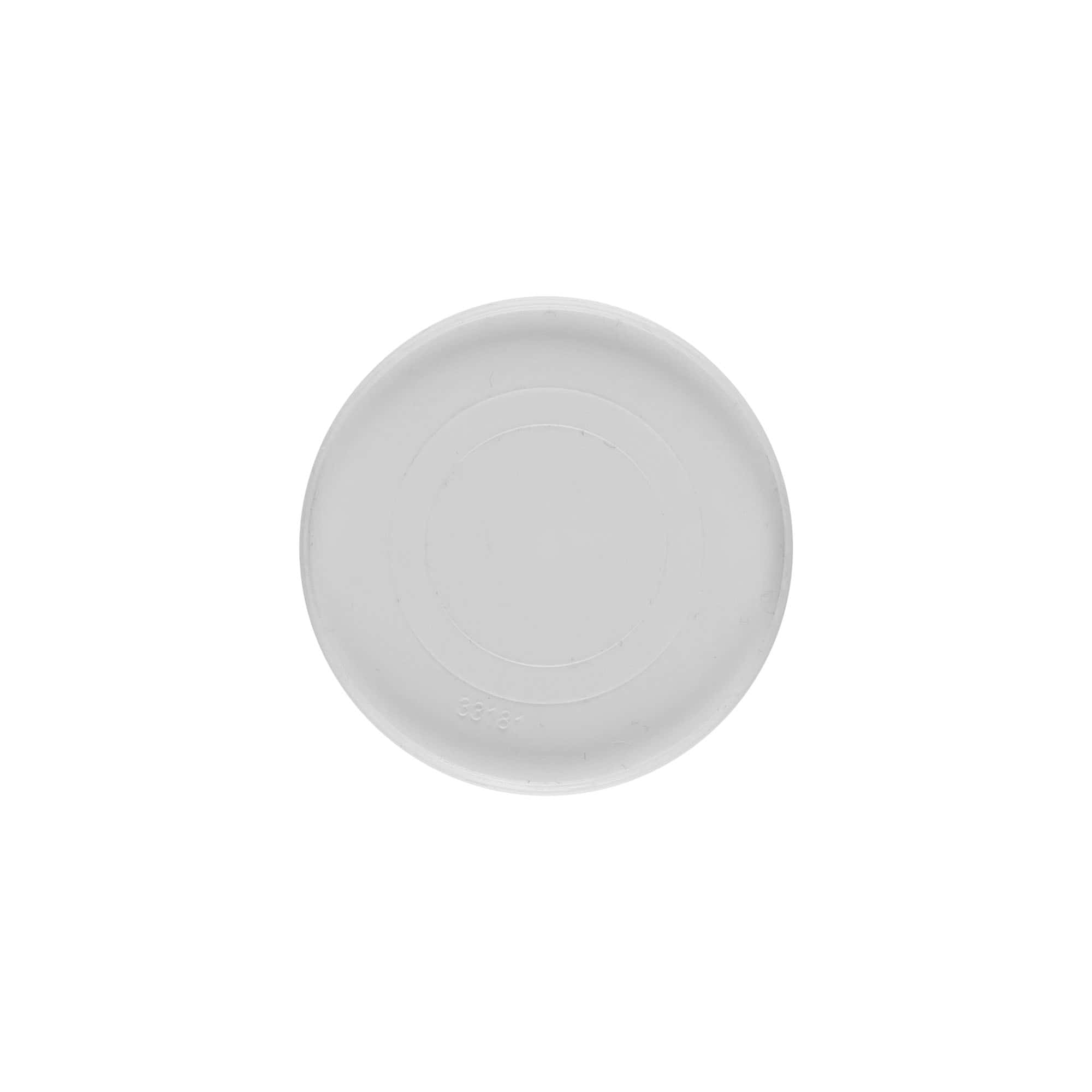 Dekkskive for 30 ml 'Bianca', PP-plast, hvit