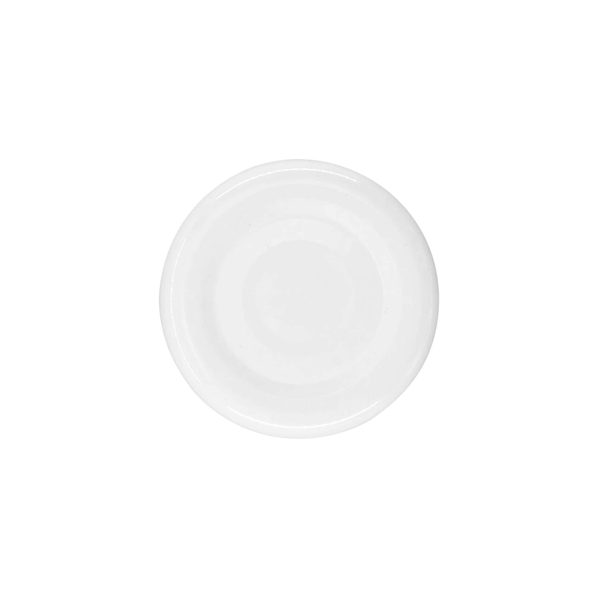 Twist-Off-lokk, hvit blikkplate, hvit, for åpning: TO 38