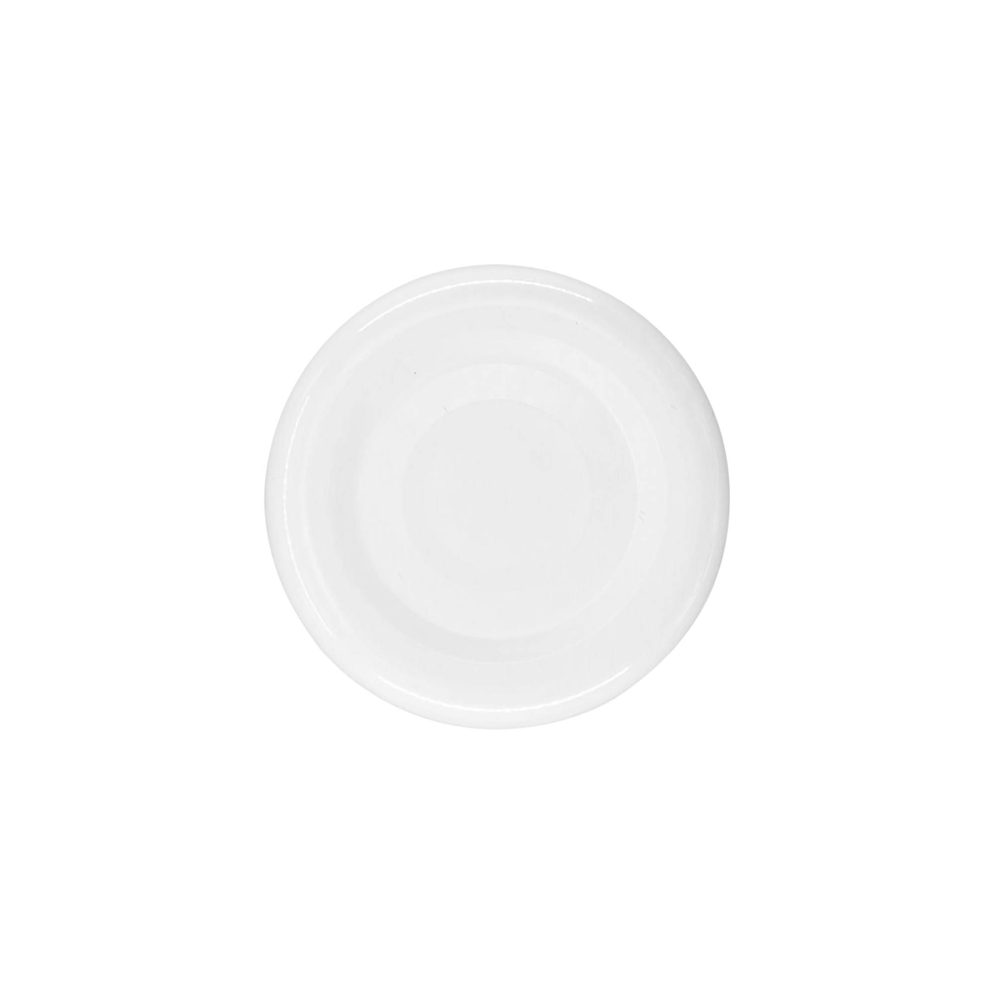 Twist-off-lokk, blikk, hvitt, for åpning: TO 38