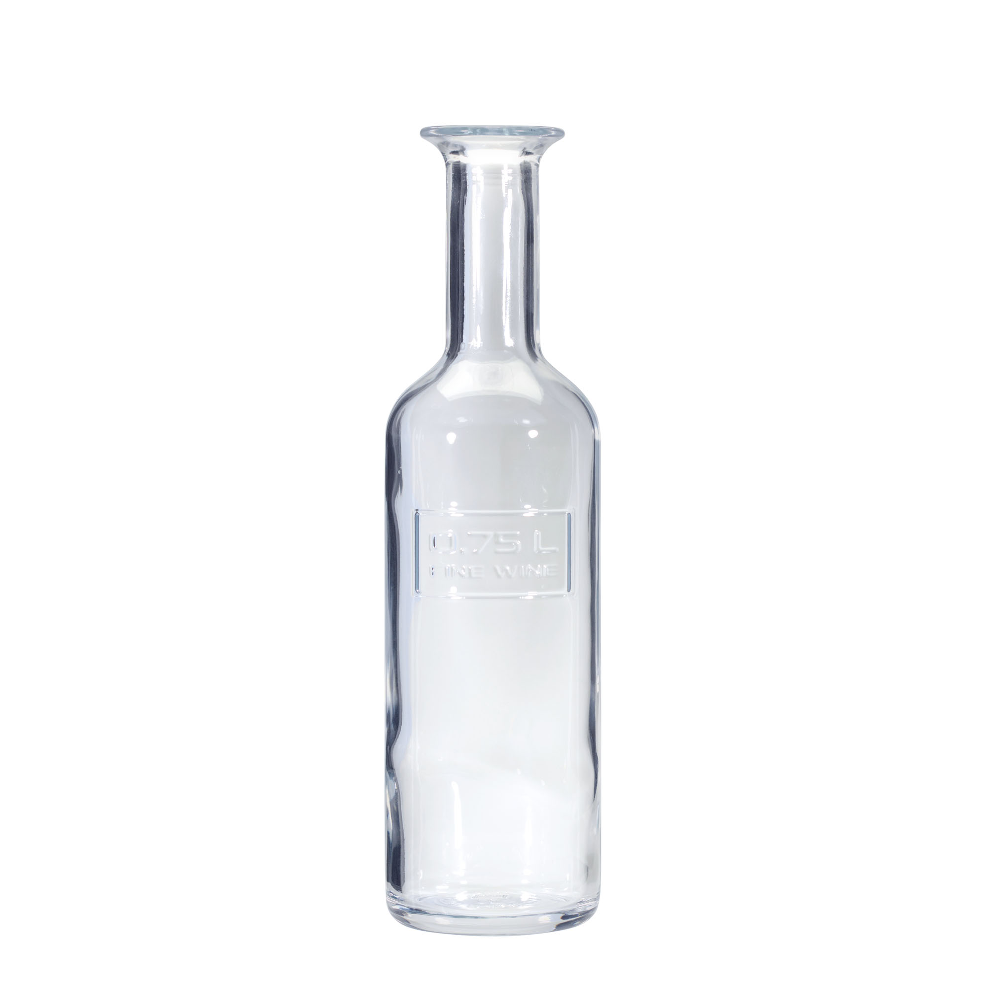 750 ml glassflaske 'Optima Fine Wine', åpning: kork
