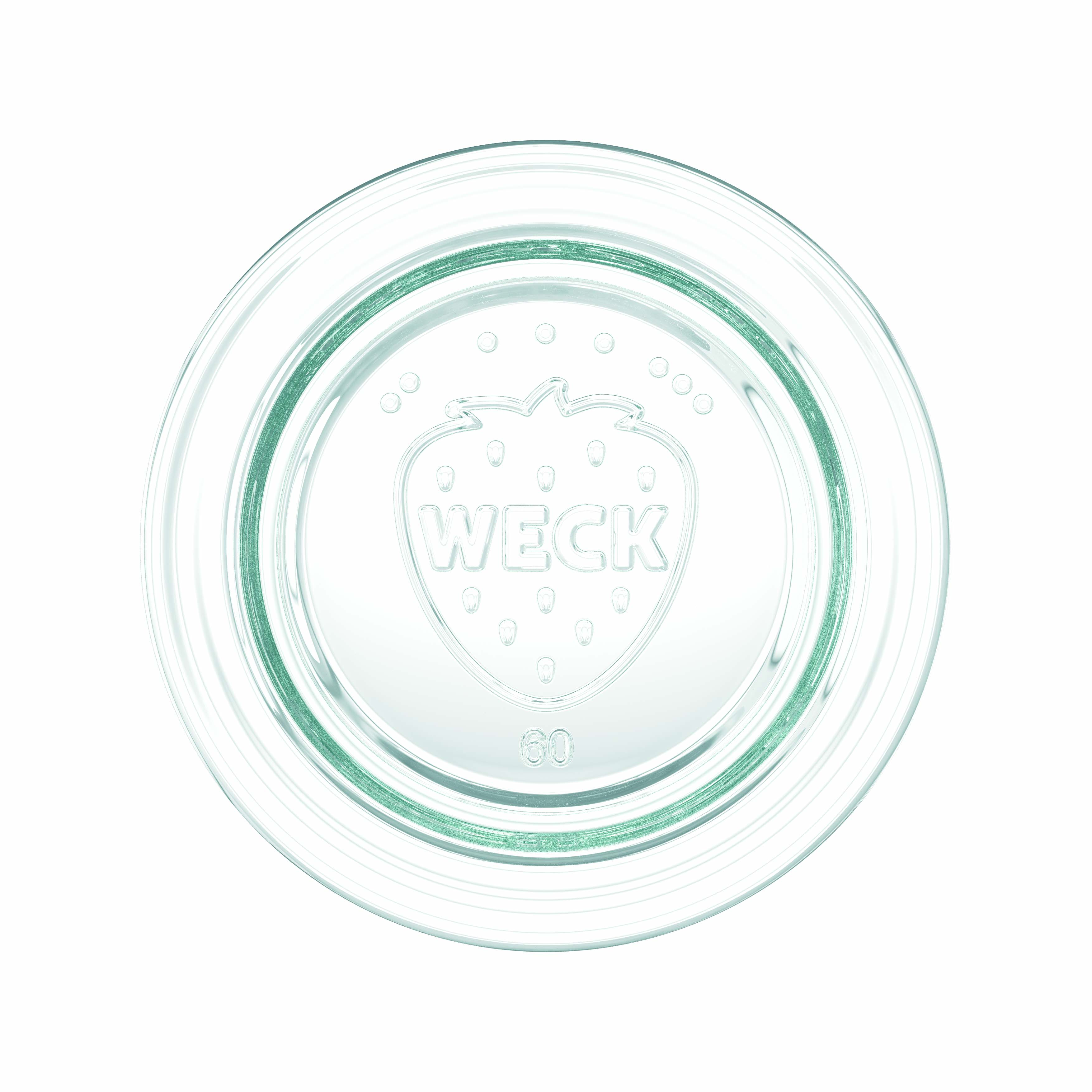 12x 50 ml WECK-sylteglass av terrintype med glasslokk RR 60