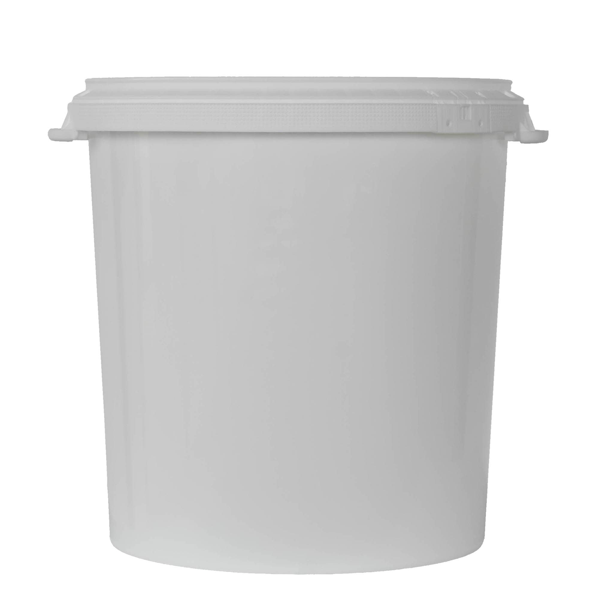 30 l bøtte, PP-plast, hvit