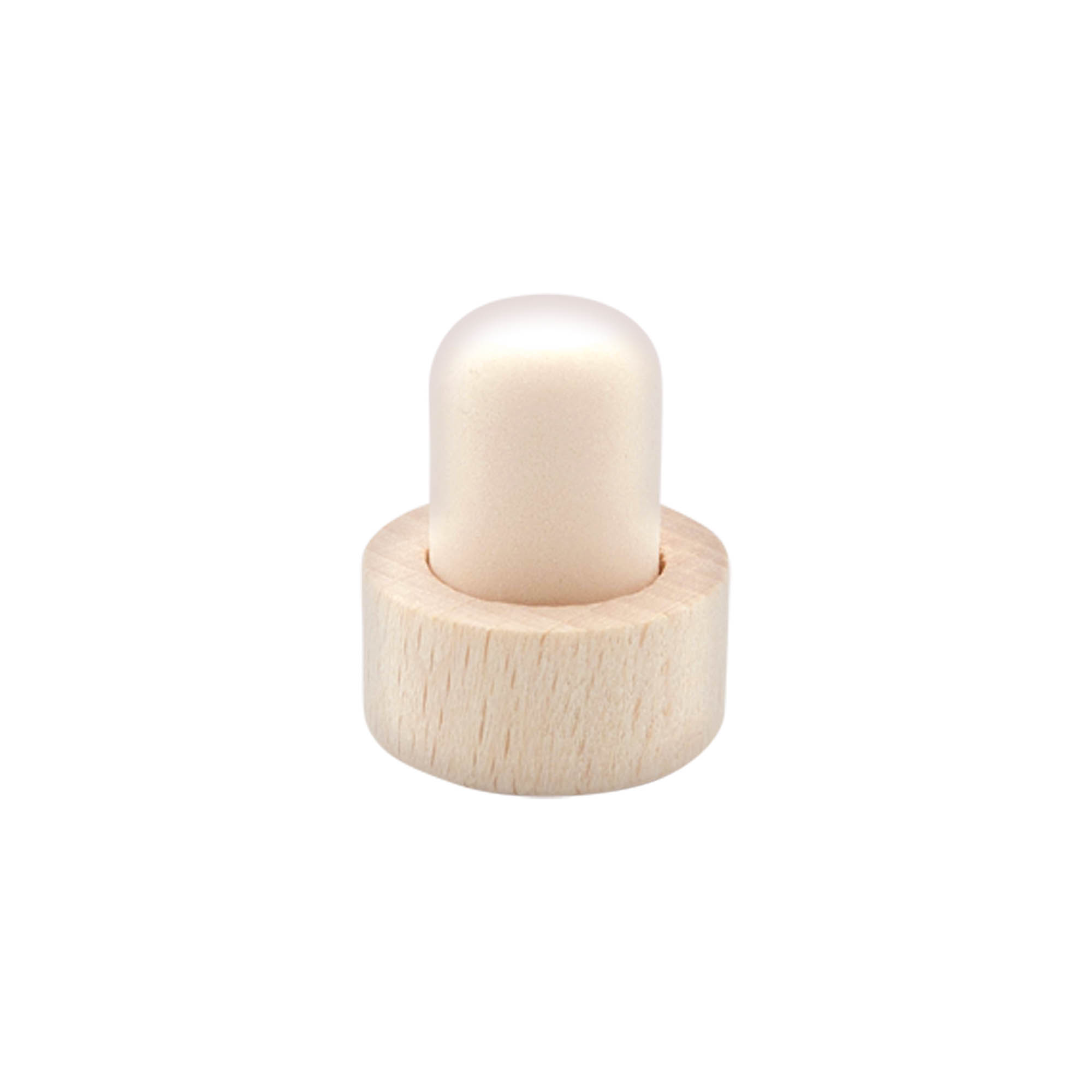 Håndtakskork 18 mm, tre/plast, for munningsåpning: kork Håndtakskork 18 mm, tre/plast, for munningsåpning: kork