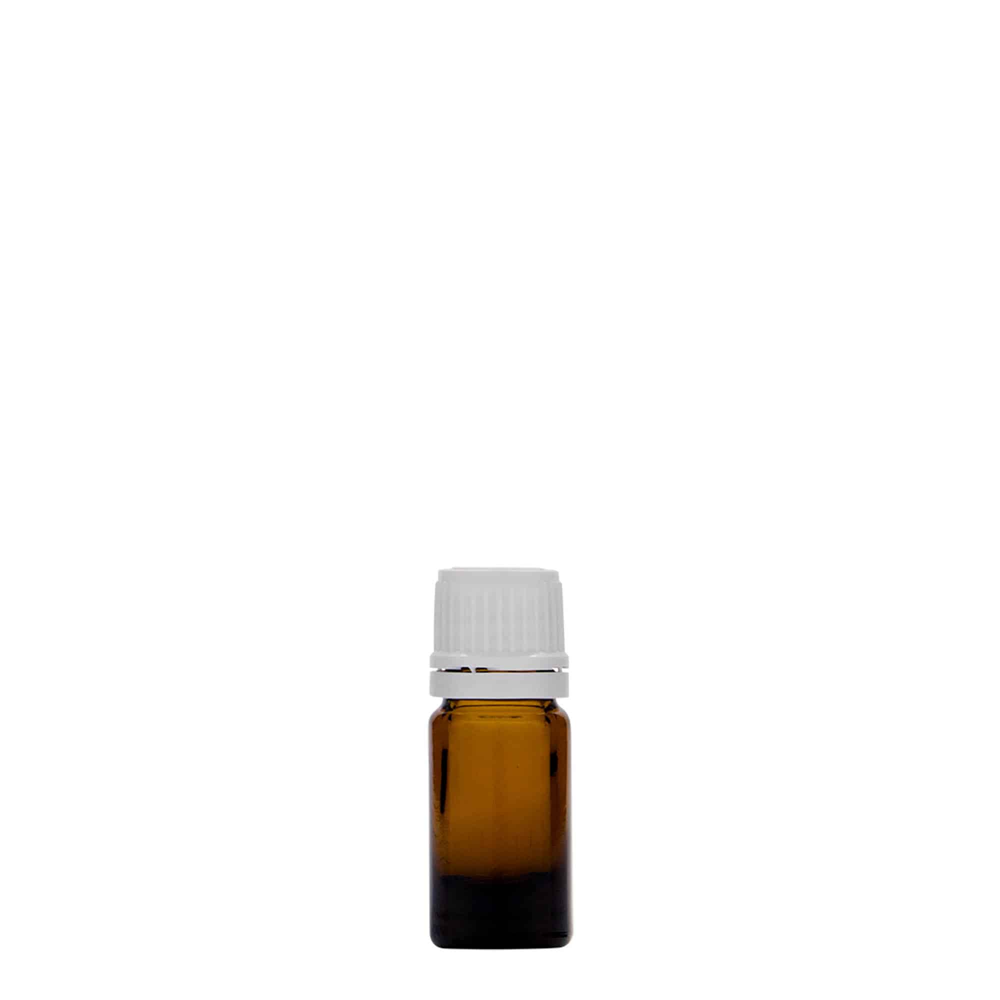 5 ml medisinflaske, glass, brun, åpning: DIN 18